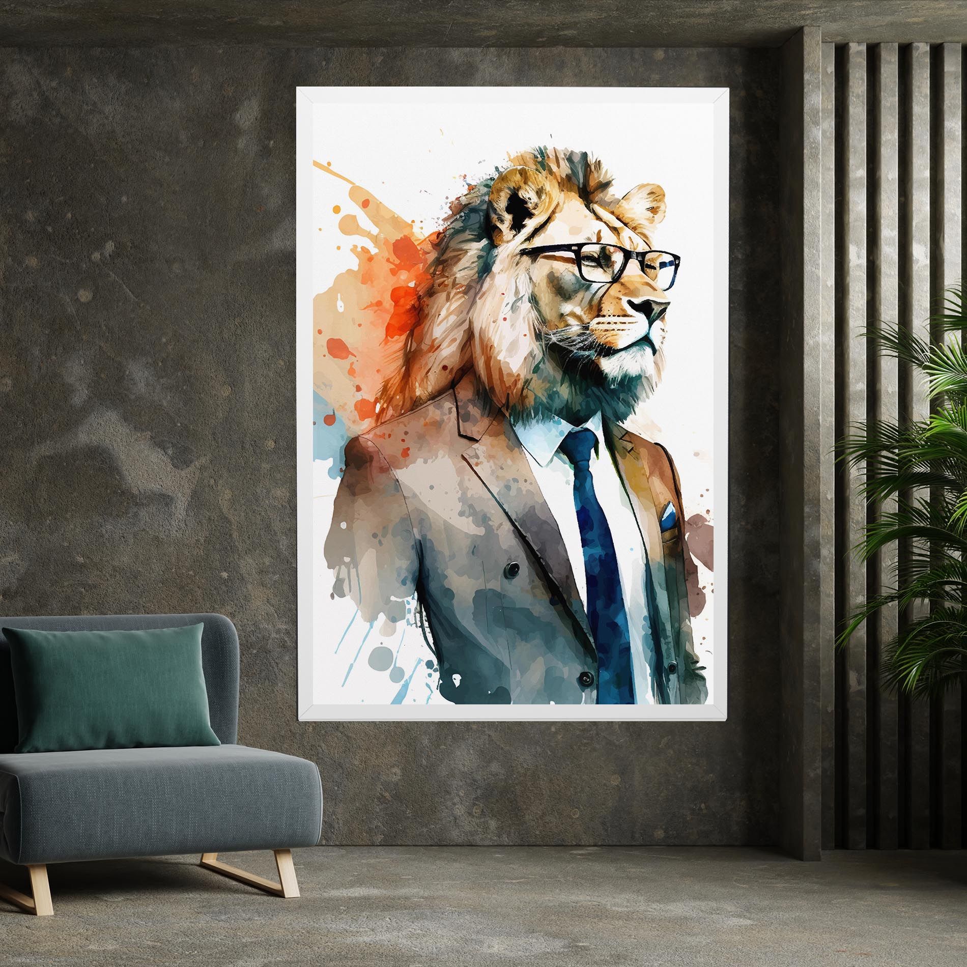Brown Suit Lion mockup 7