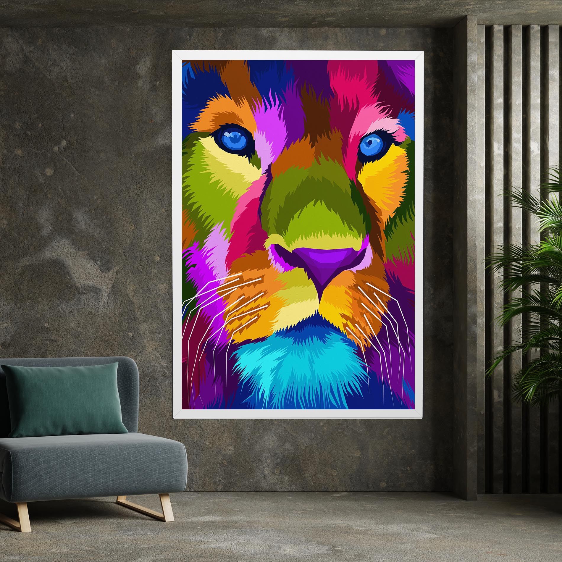 Color Lion Close Up mockup 7