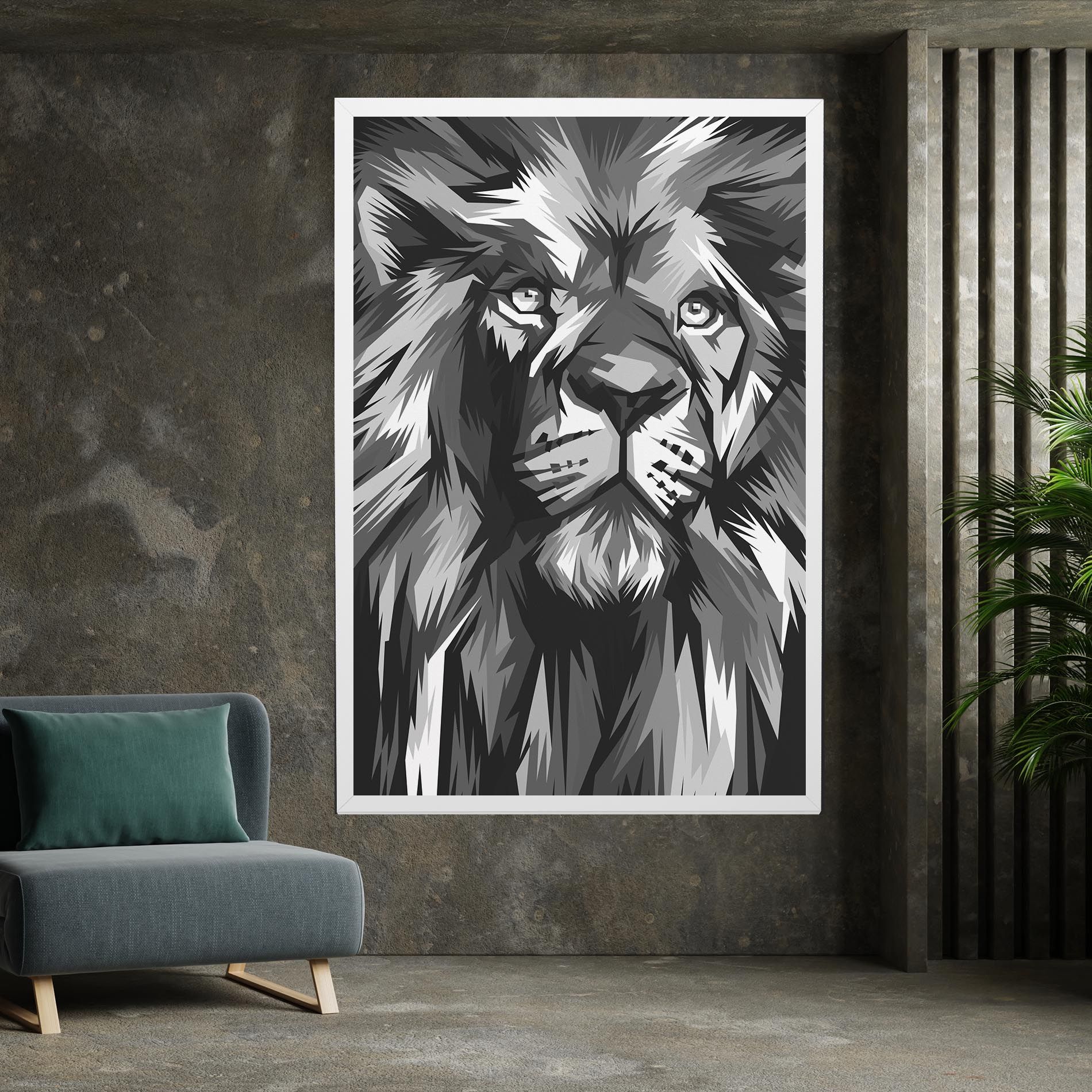 Grey Head Lion mockup 7