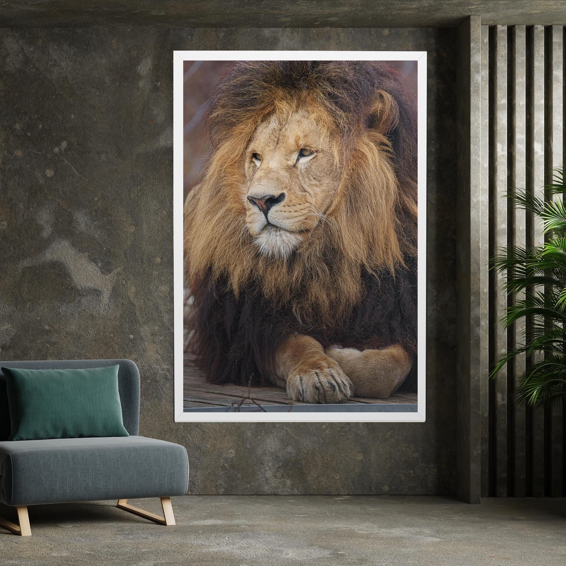 Lion Chilling mockup 7