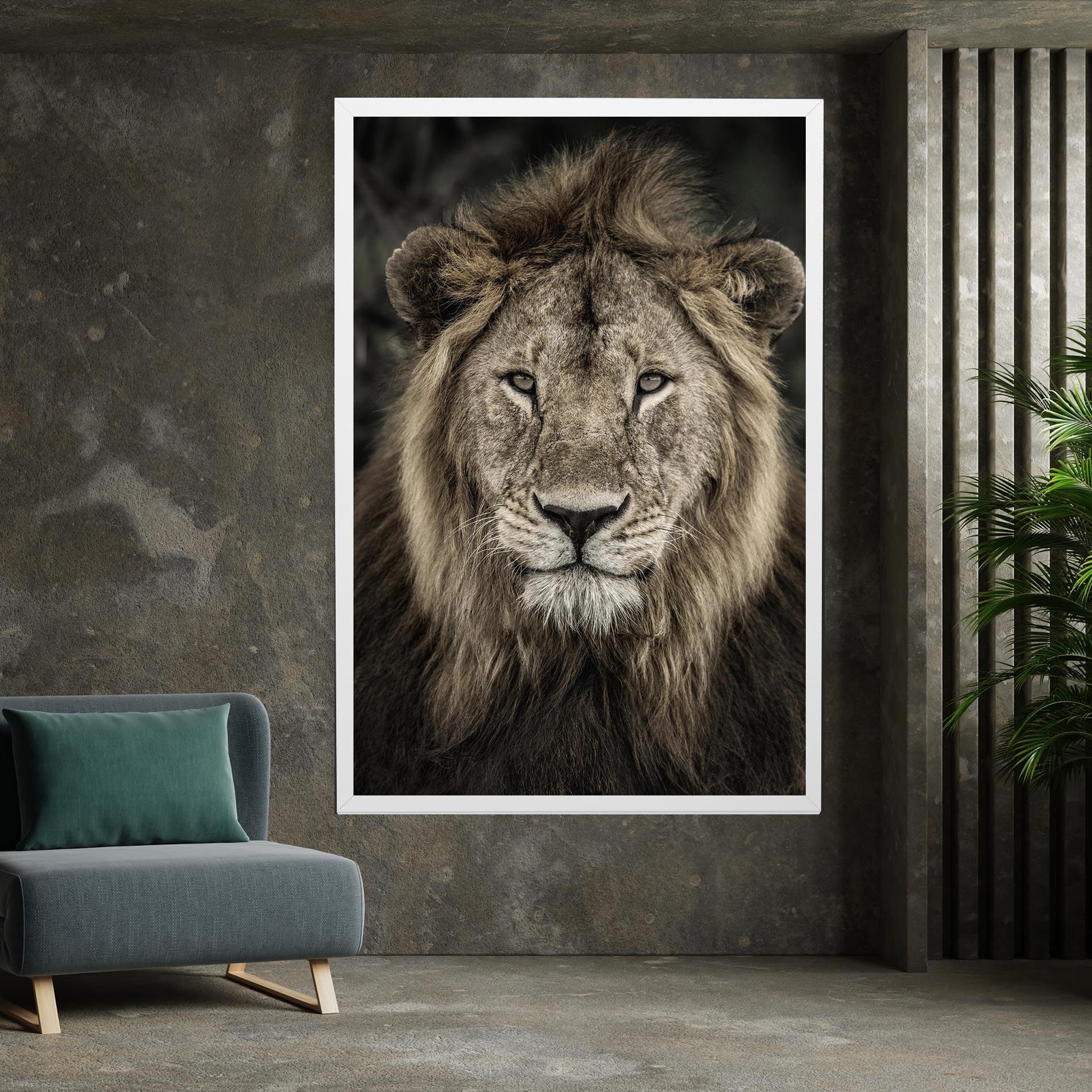 Lion Close Up mockup 7