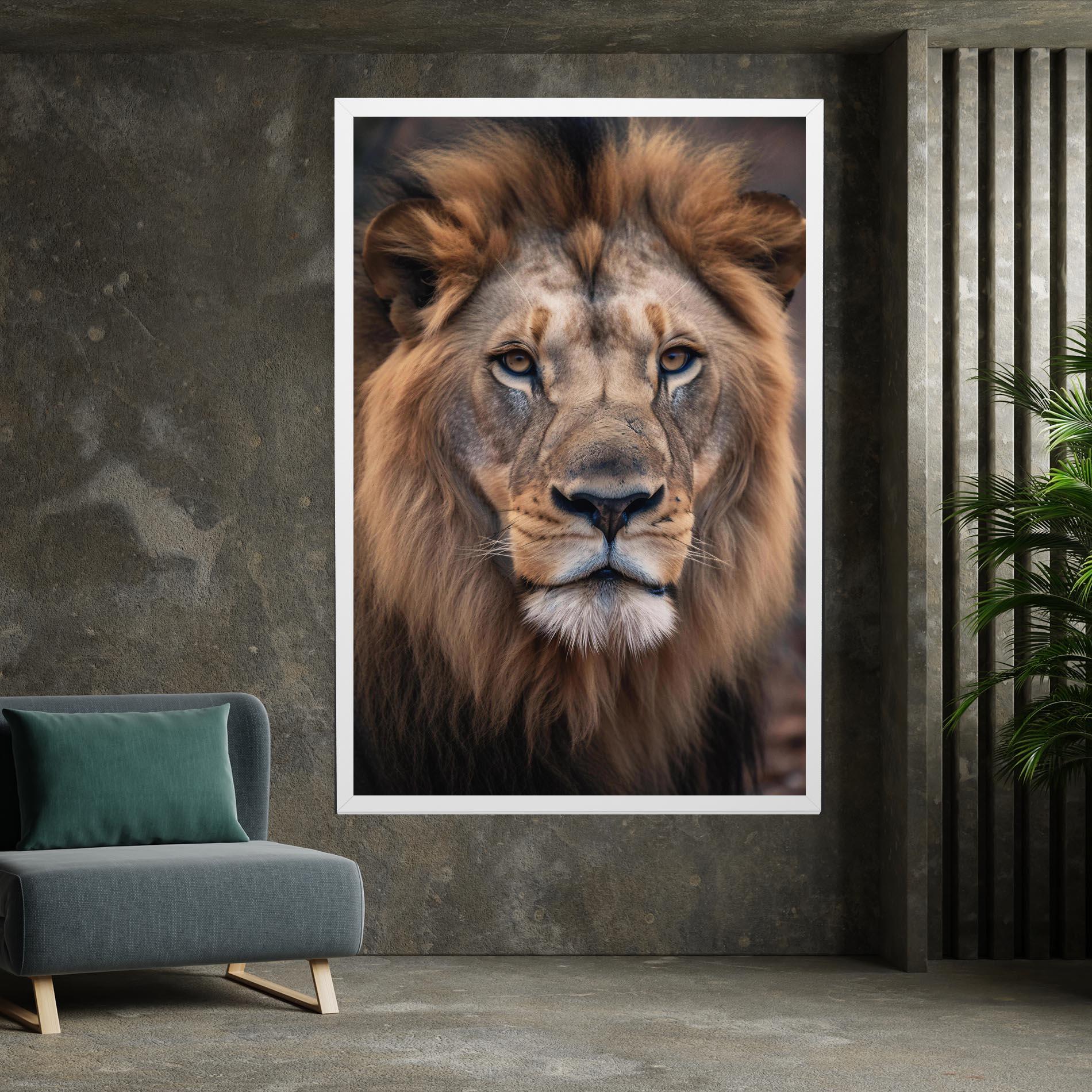 Leinwandbild Wild Lion View mockup 7