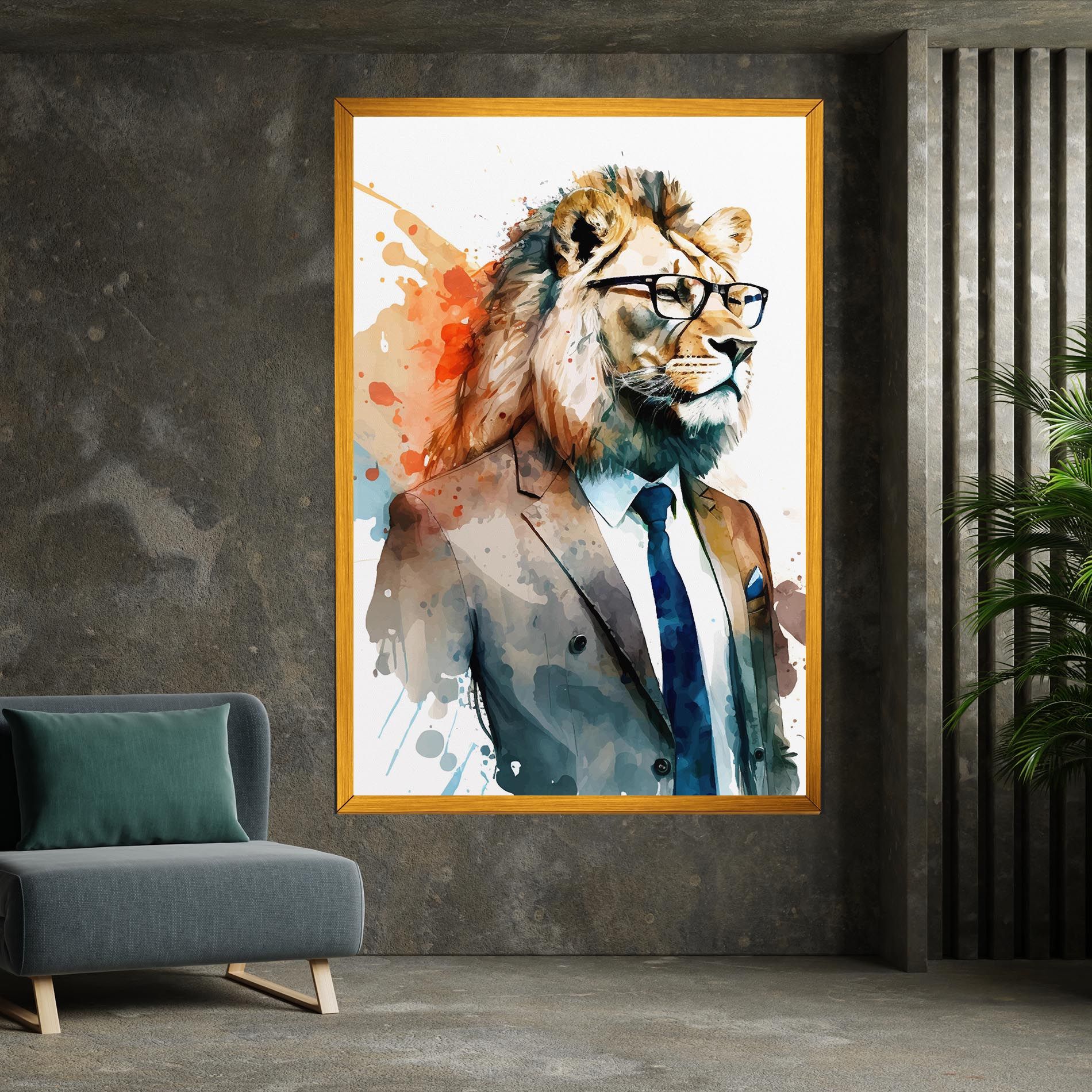 Brown Suit Lion mockup 7