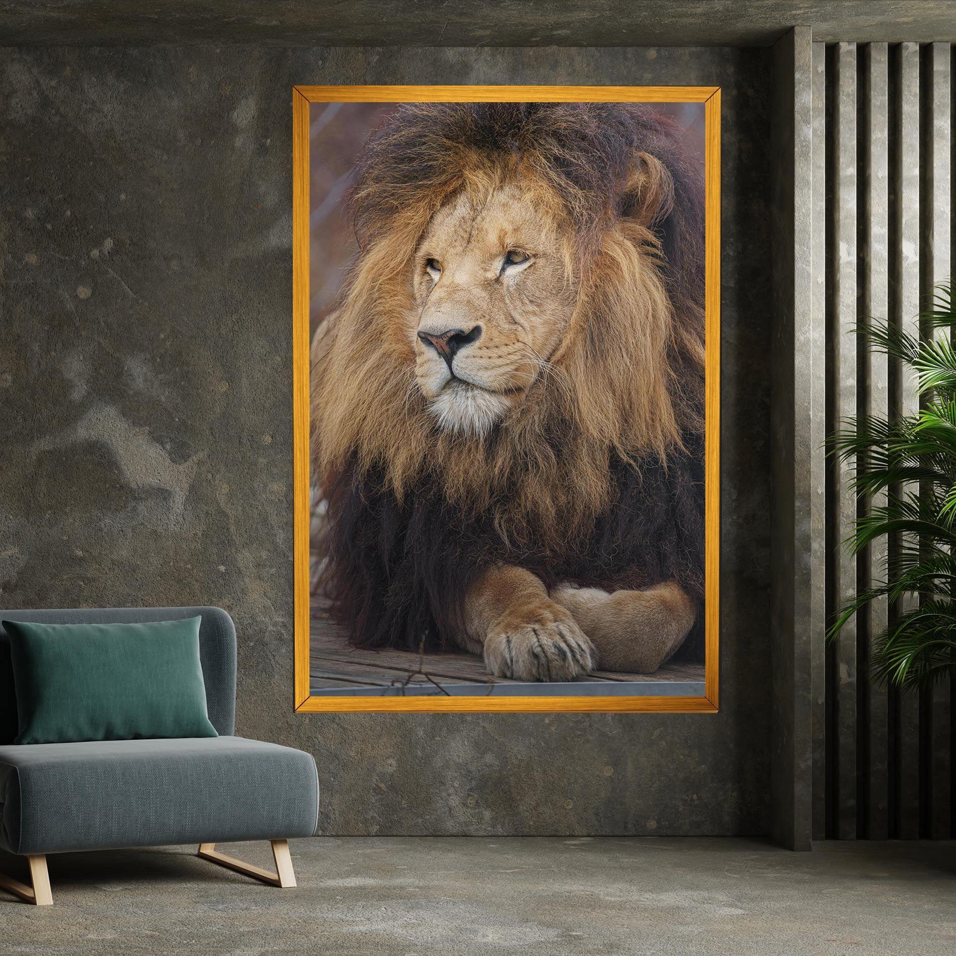Lion Chilling mockup 7