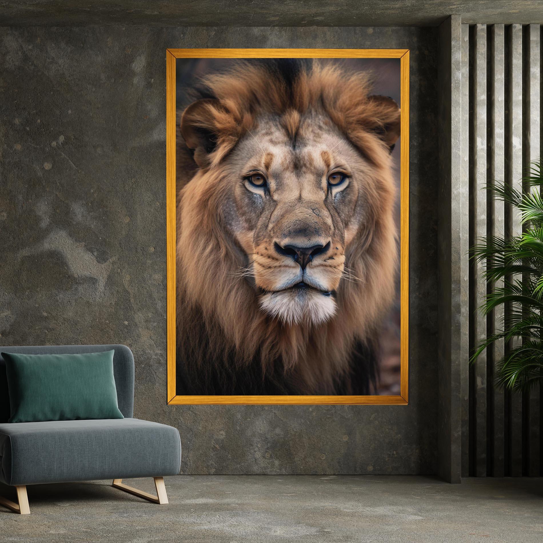 Leinwandbild Wild Lion View mockup 7