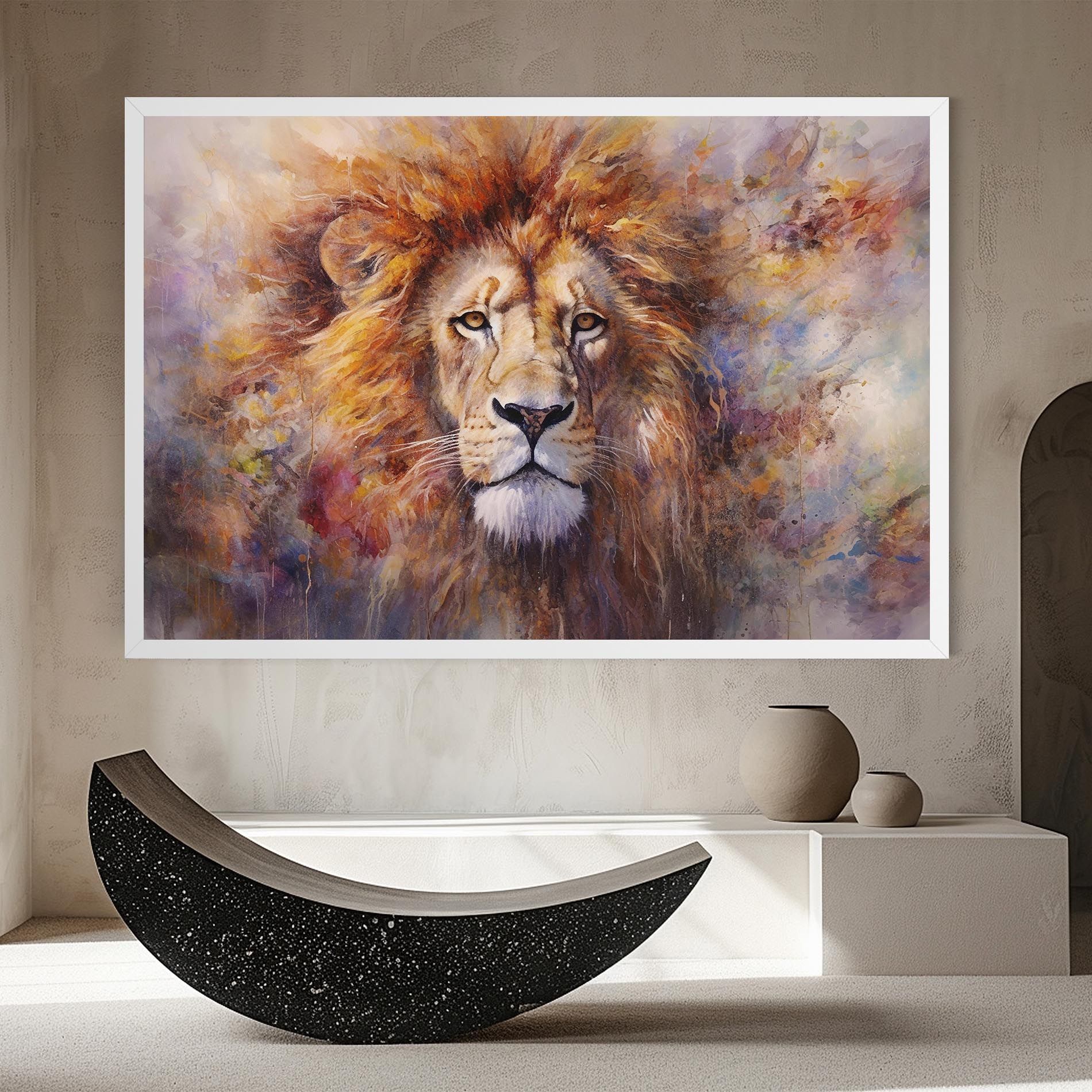 Abstract Lion Head mockup 8