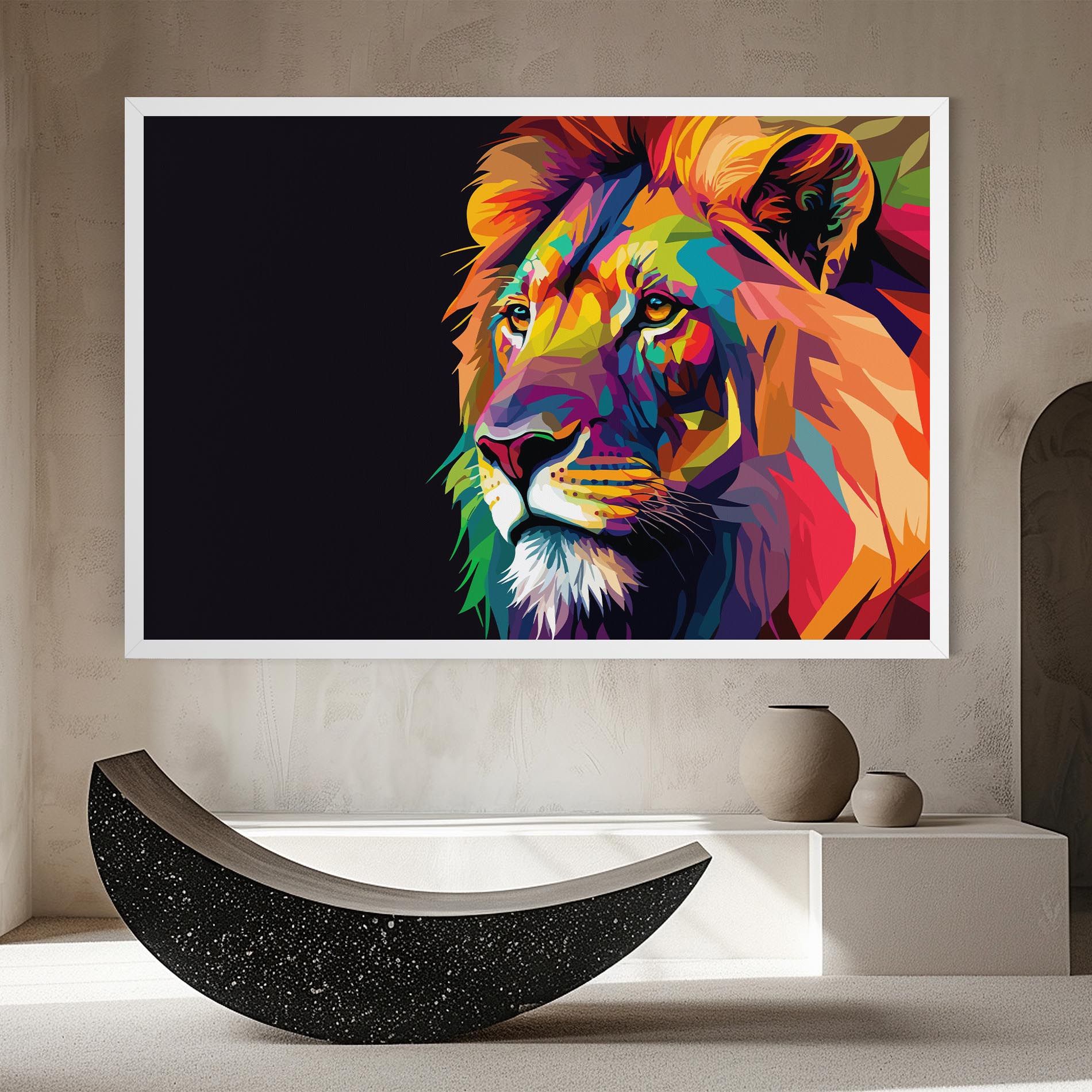 Colorful Lion mockup 8