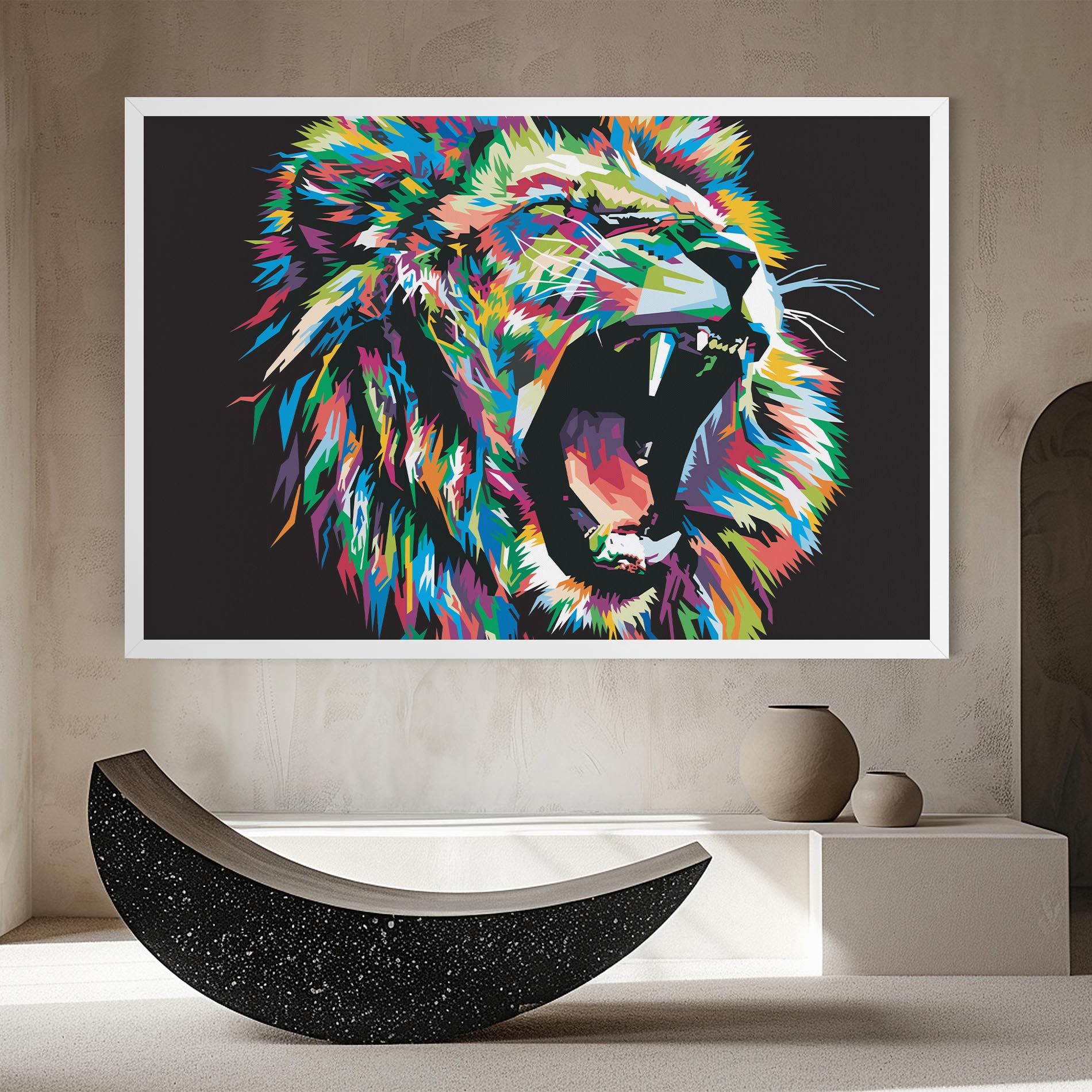 Green Blue Lion mockup 8