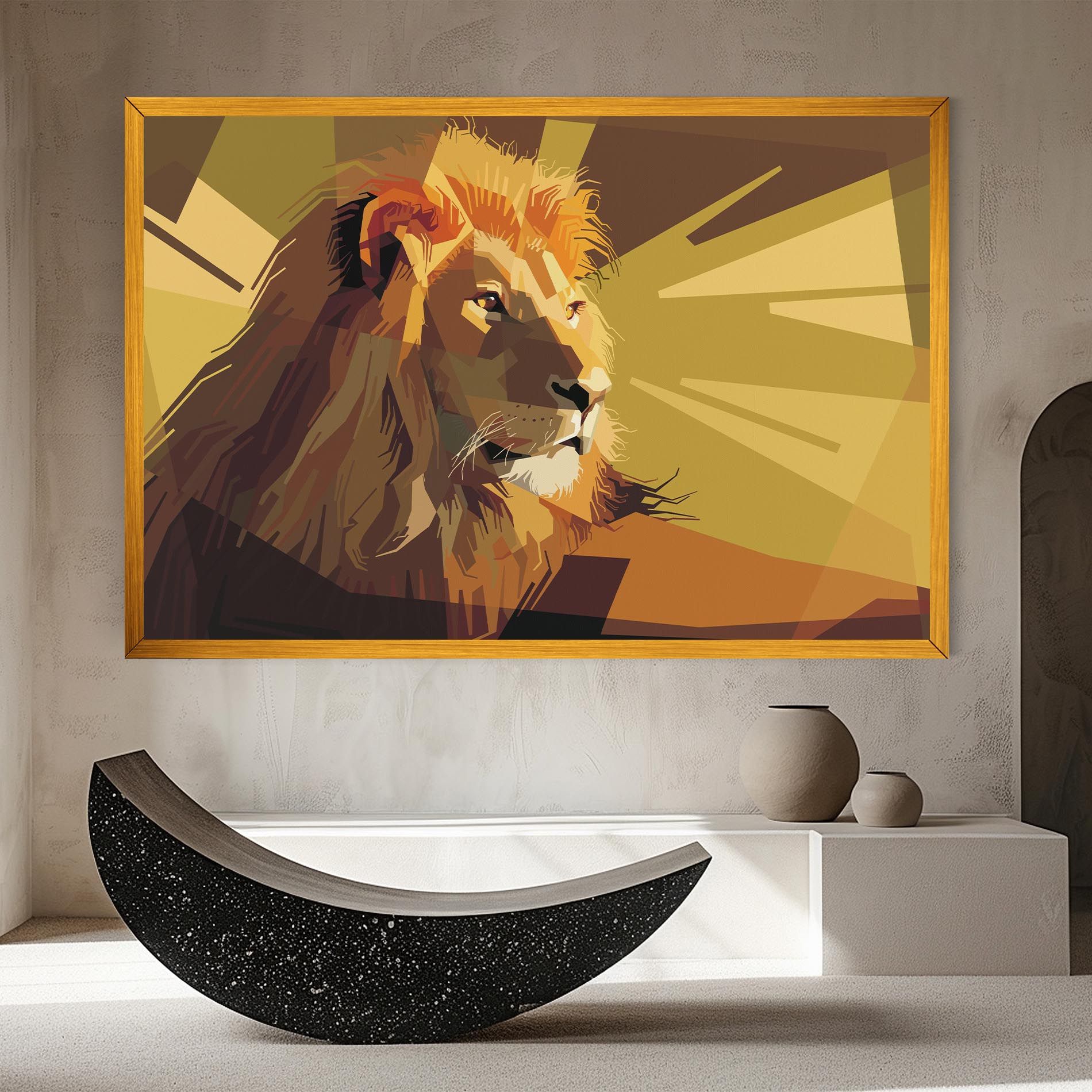Lion Art mockup 8