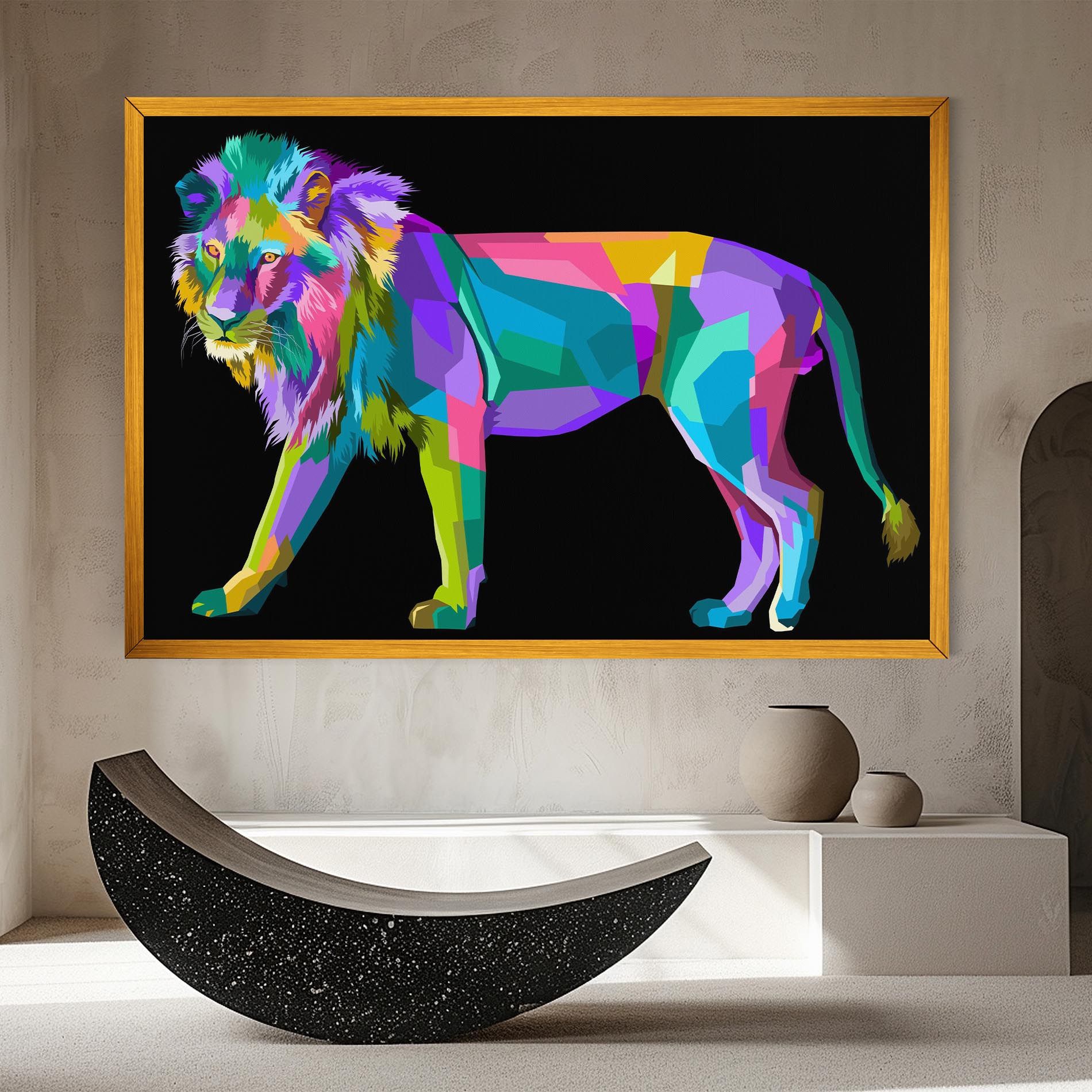 Lion Walking mockup 8