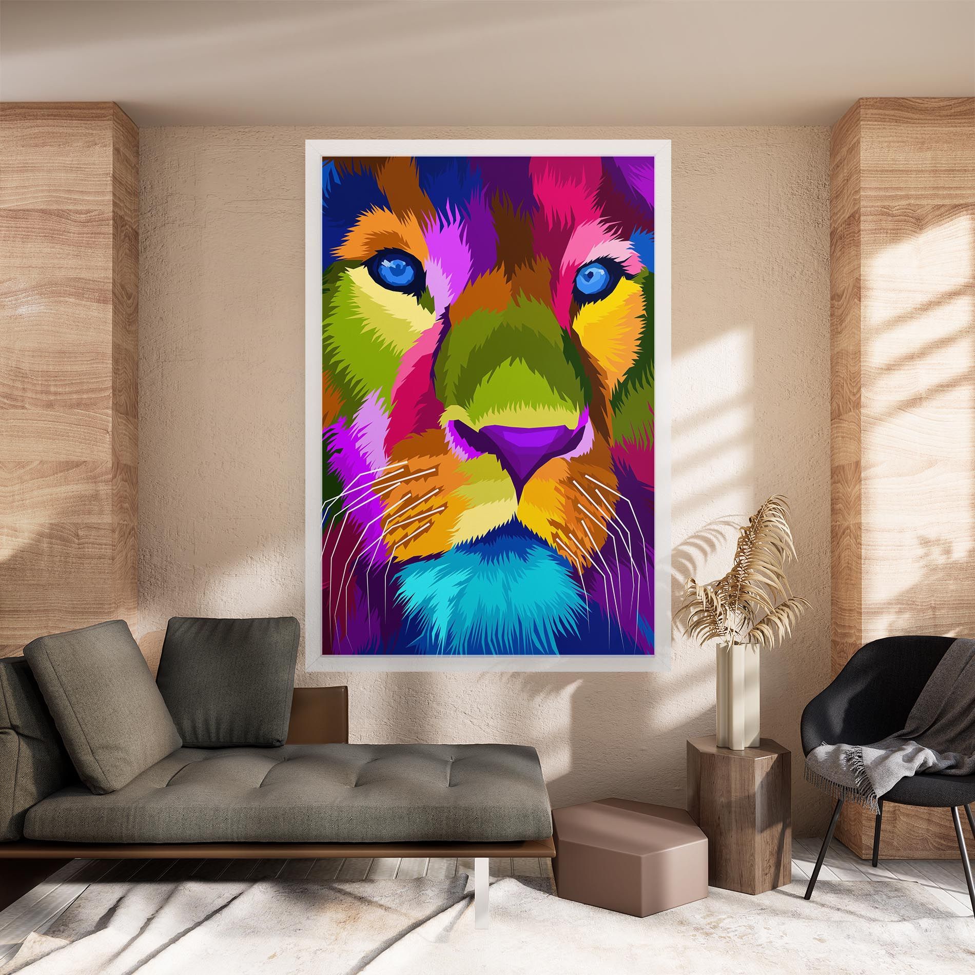Color Lion Close Up mockup 8