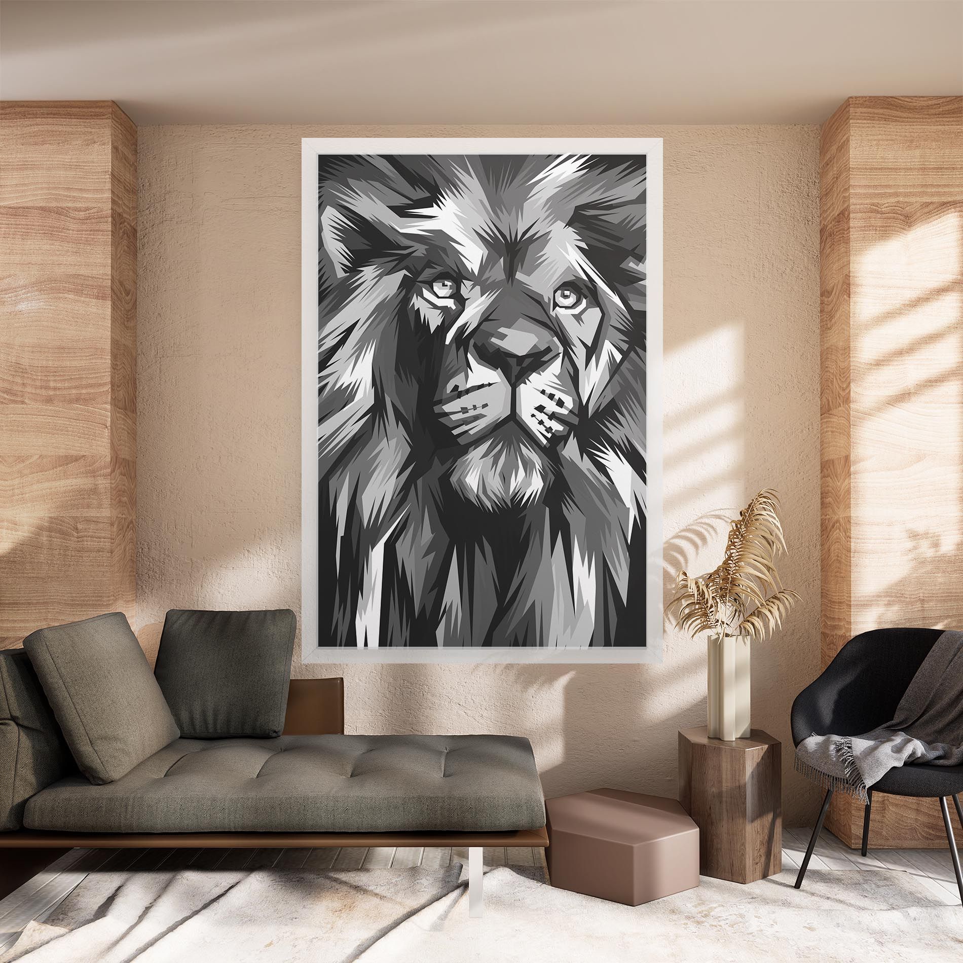 Grey Head Lion mockup 8