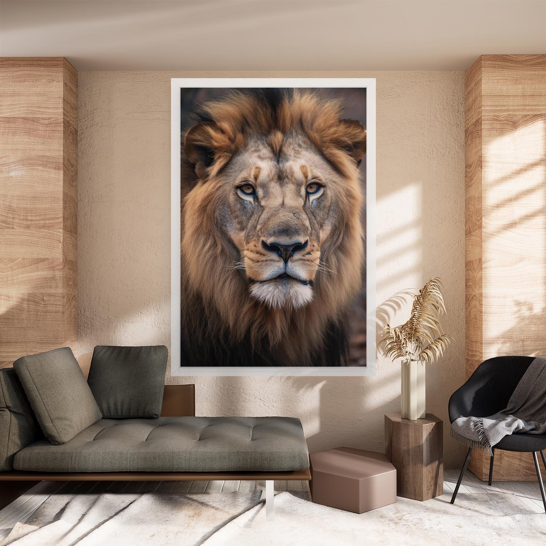 Leinwandbild Wild Lion View mockup 8