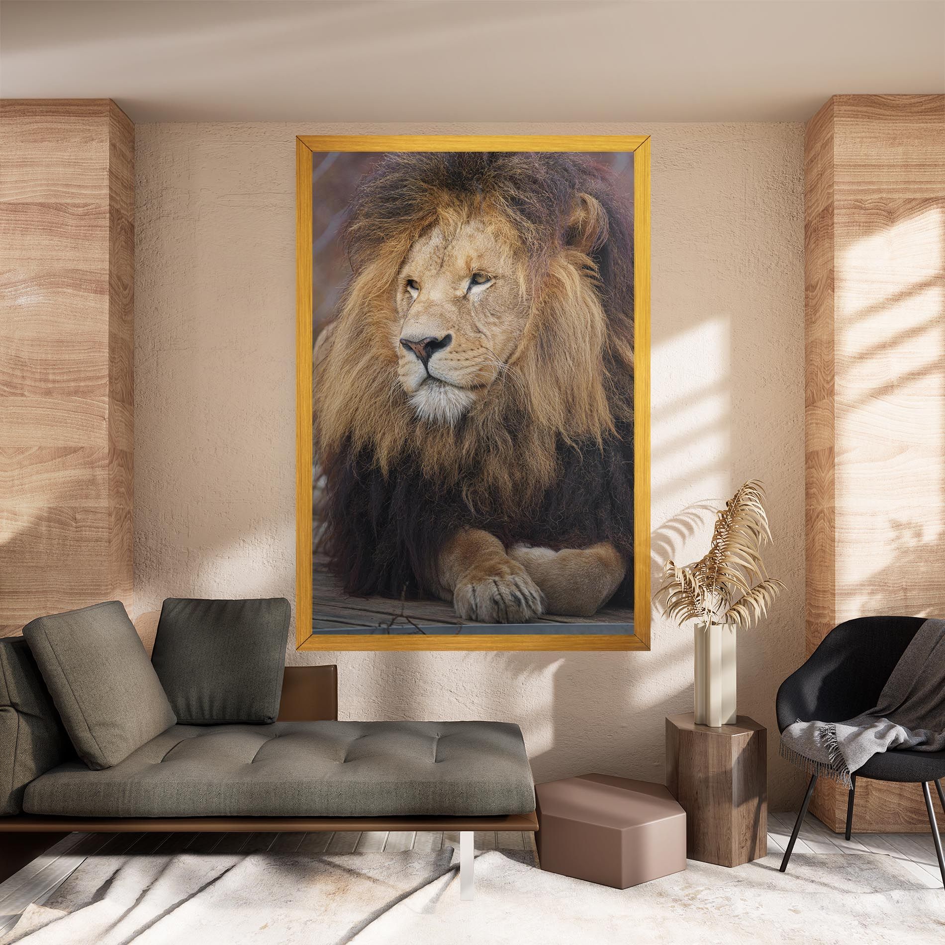 Lion Chilling mockup 8