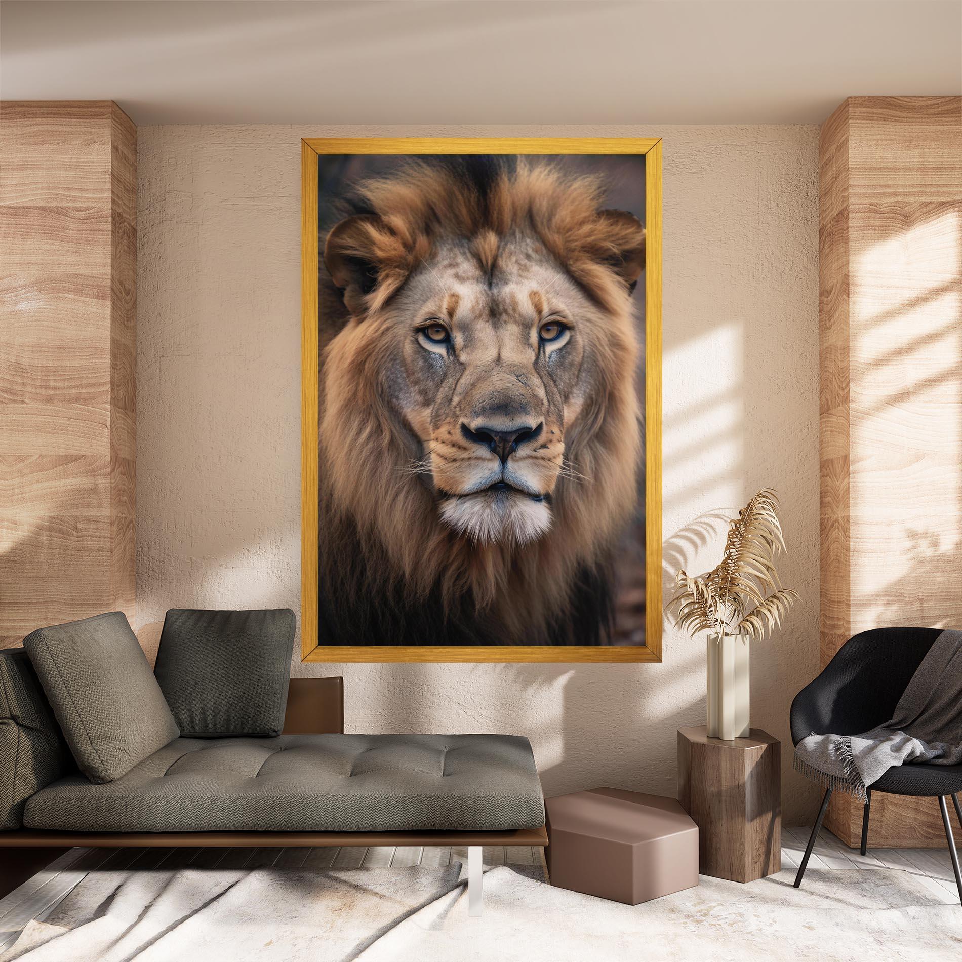 Leinwandbild Wild Lion View mockup 8