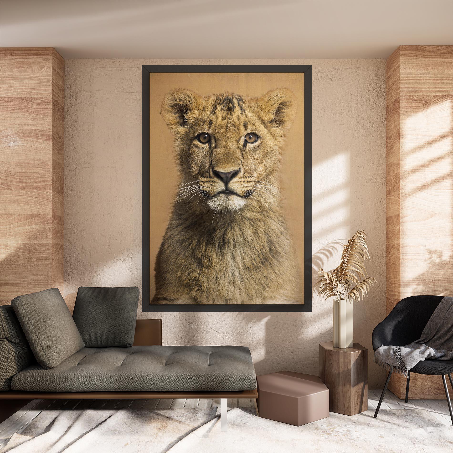 Leinwandbild Baby Lion mockup 8