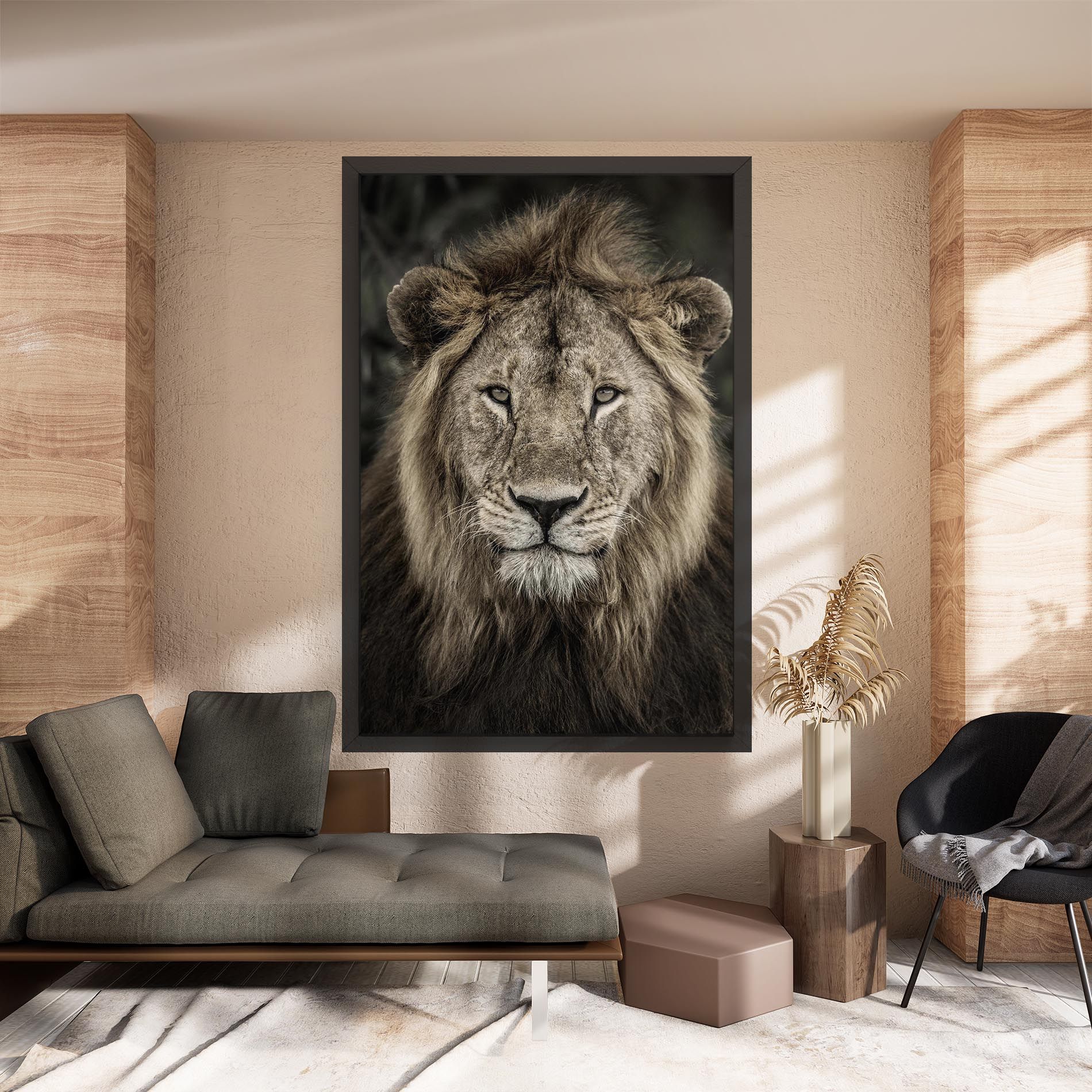 Lion Close Up mockup 8