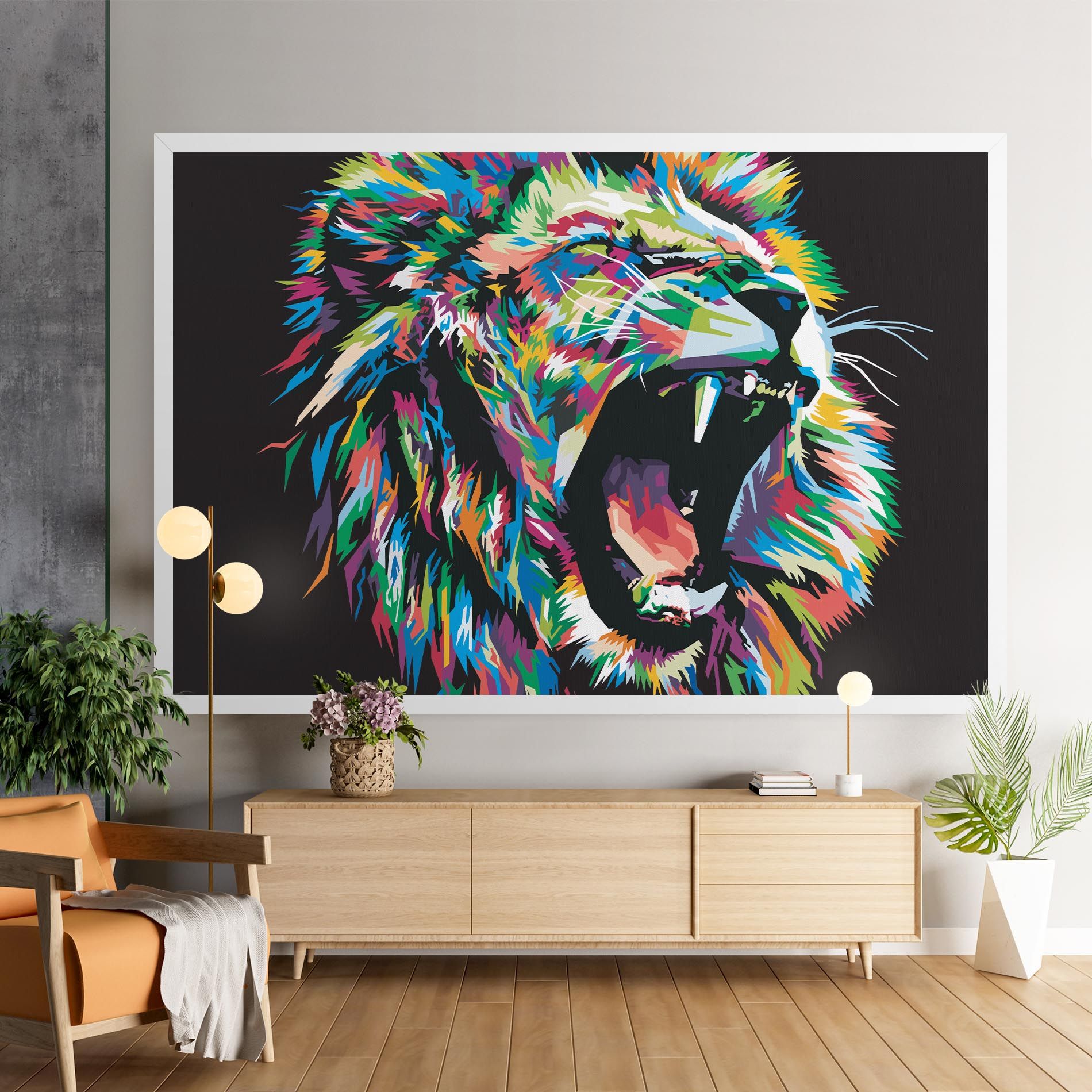 Green Blue Lion mockup 9