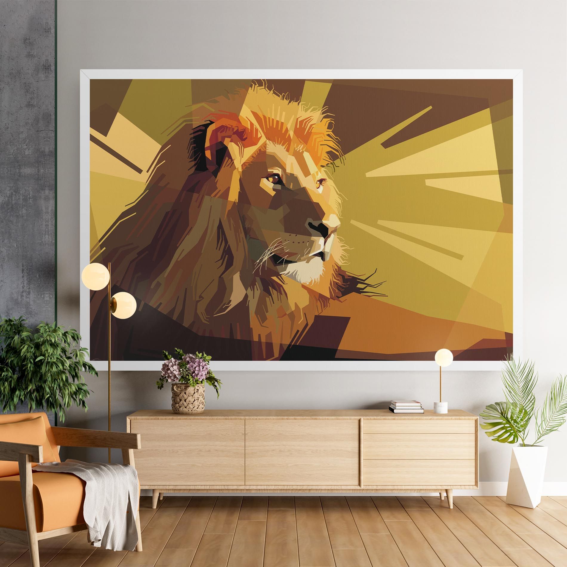 Lion Art mockup 9