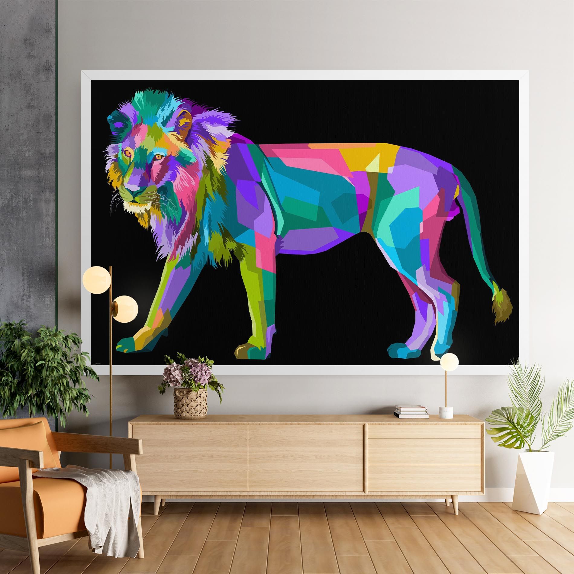 Lion Walking mockup 9