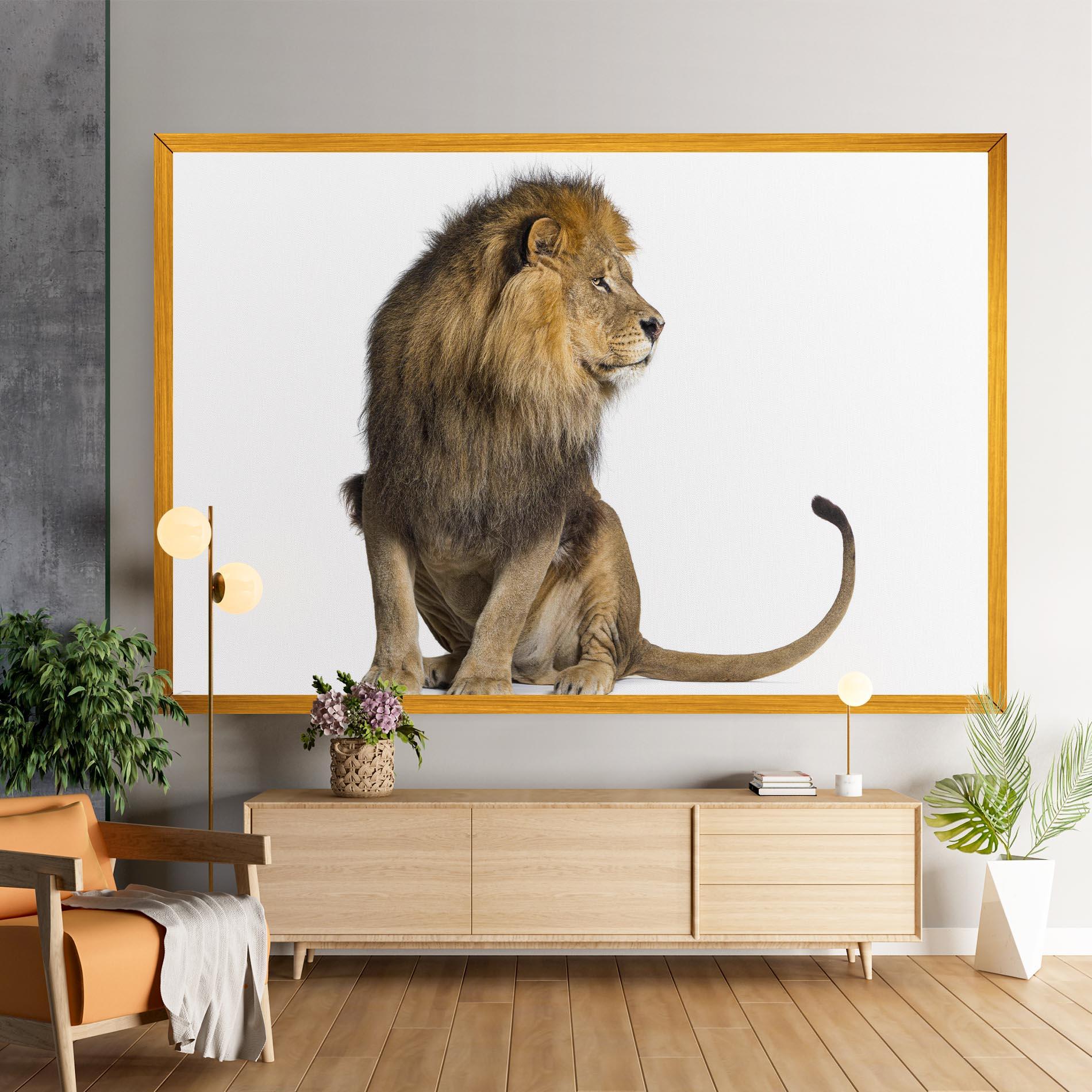 Leinwandbild Big Lion mockup 9