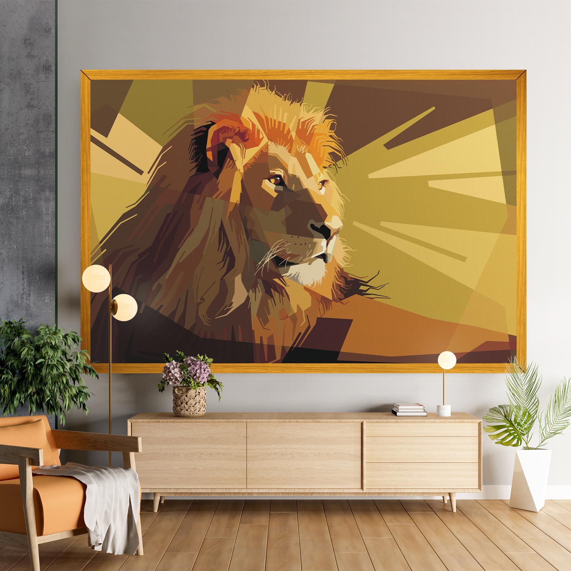 Lion Art mockup 9