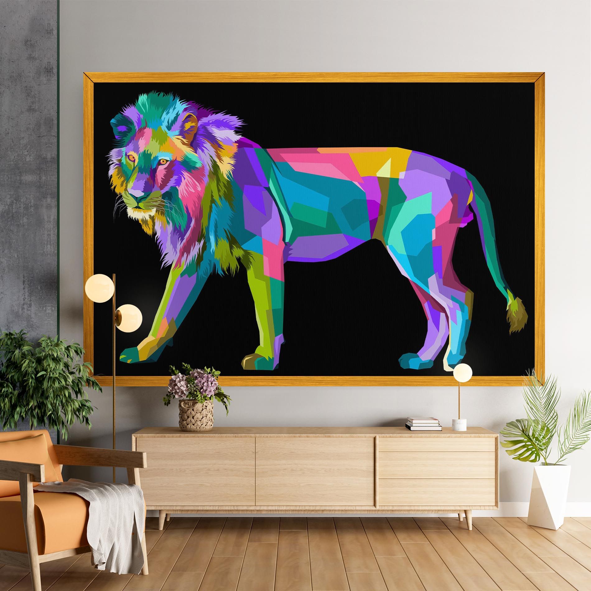 Lion Walking mockup 9