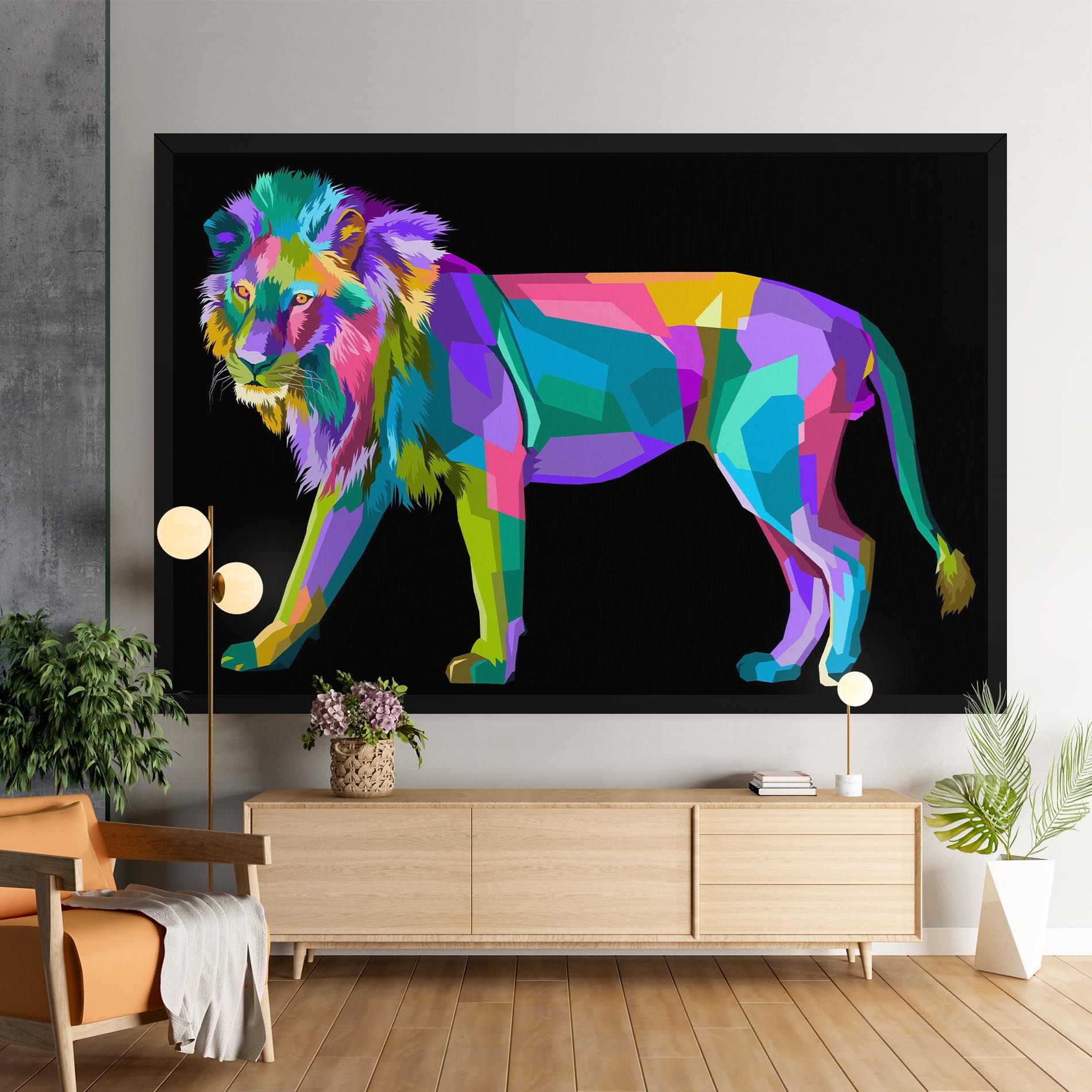 Lion Walking mockup 9