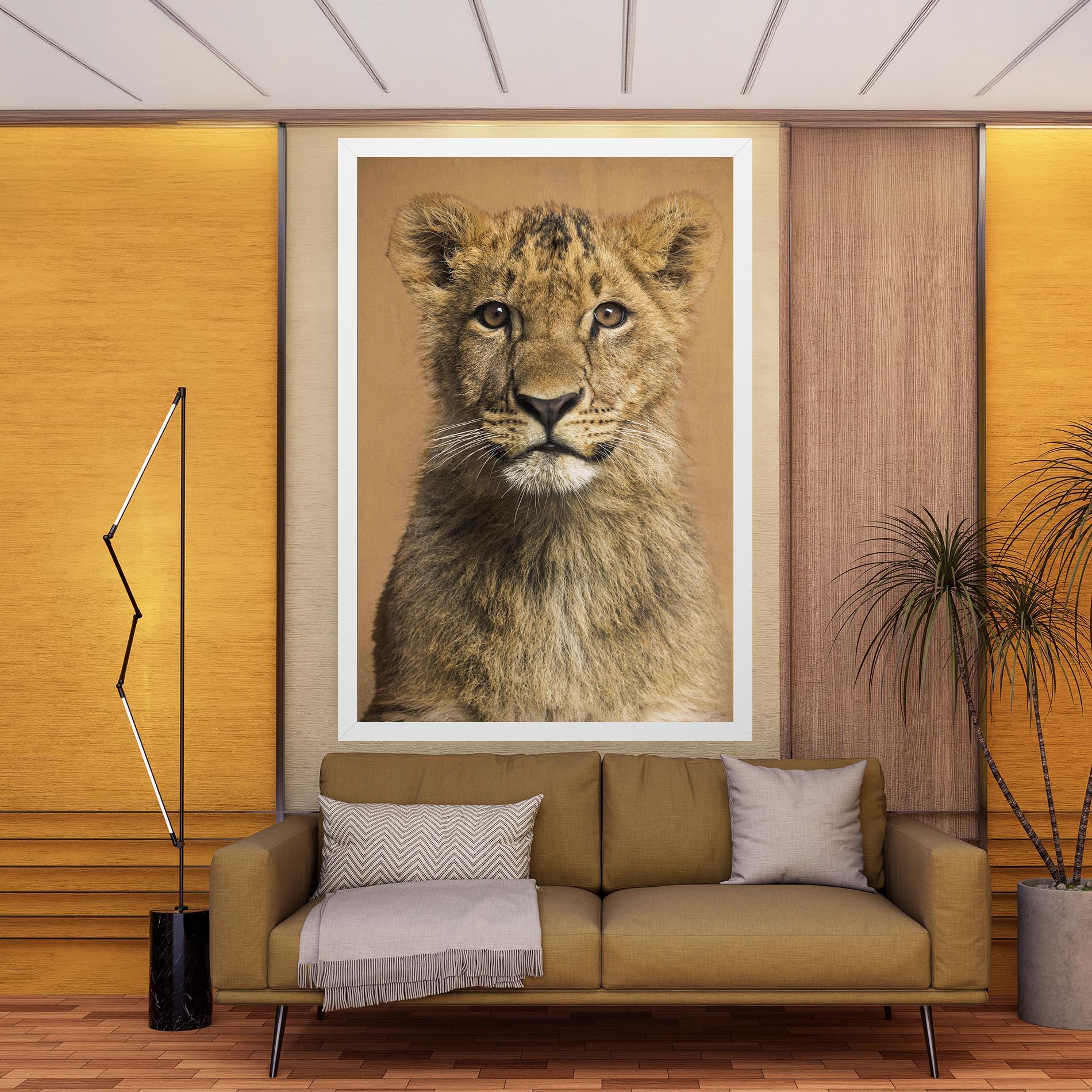 Leinwandbild Baby Lion mockup 9