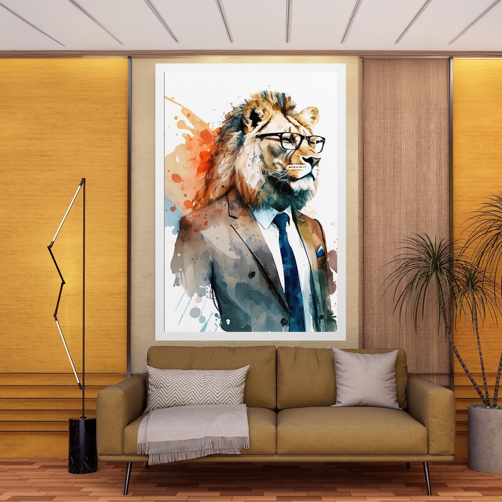 Brown Suit Lion mockup 9