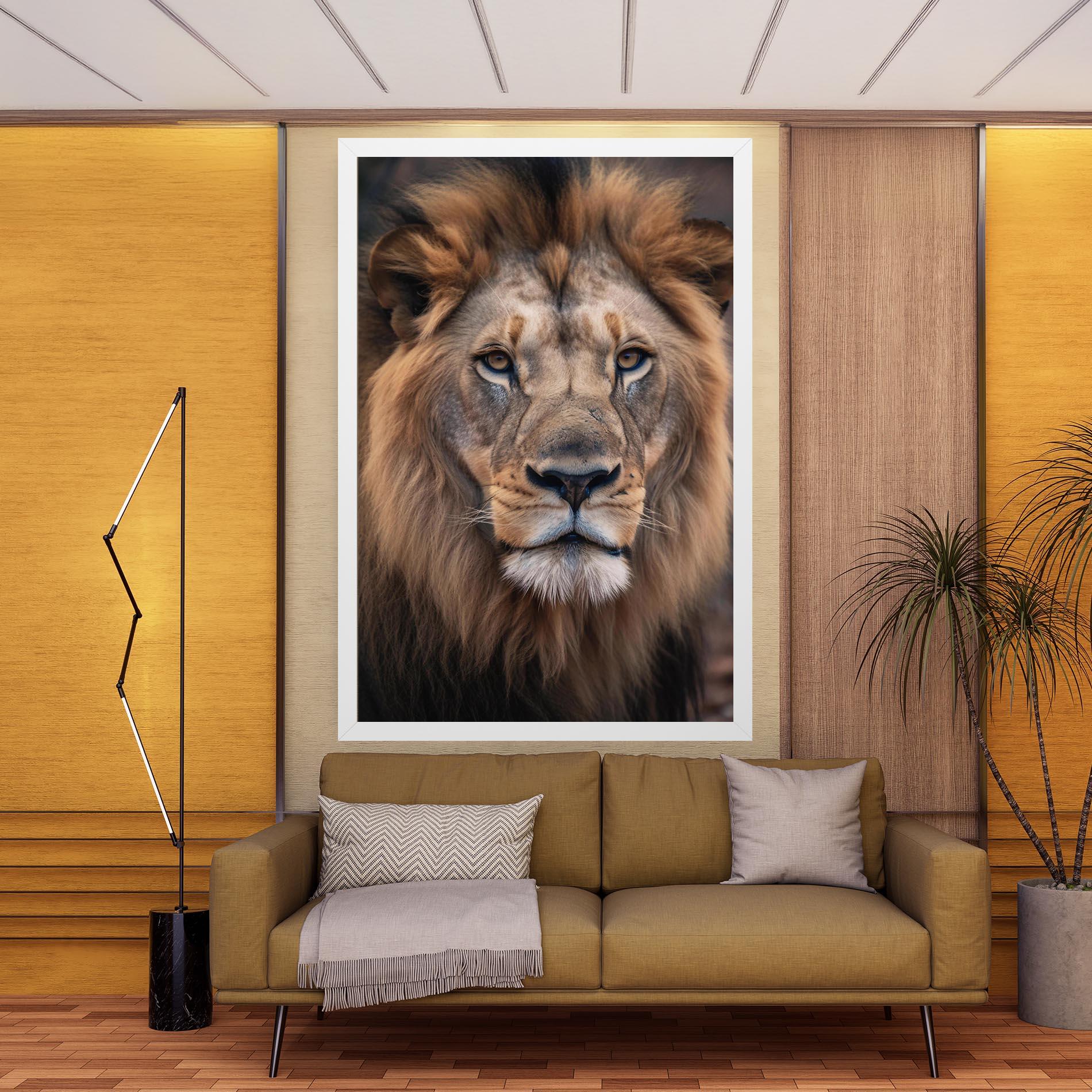 Leinwandbild Wild Lion View mockup 9