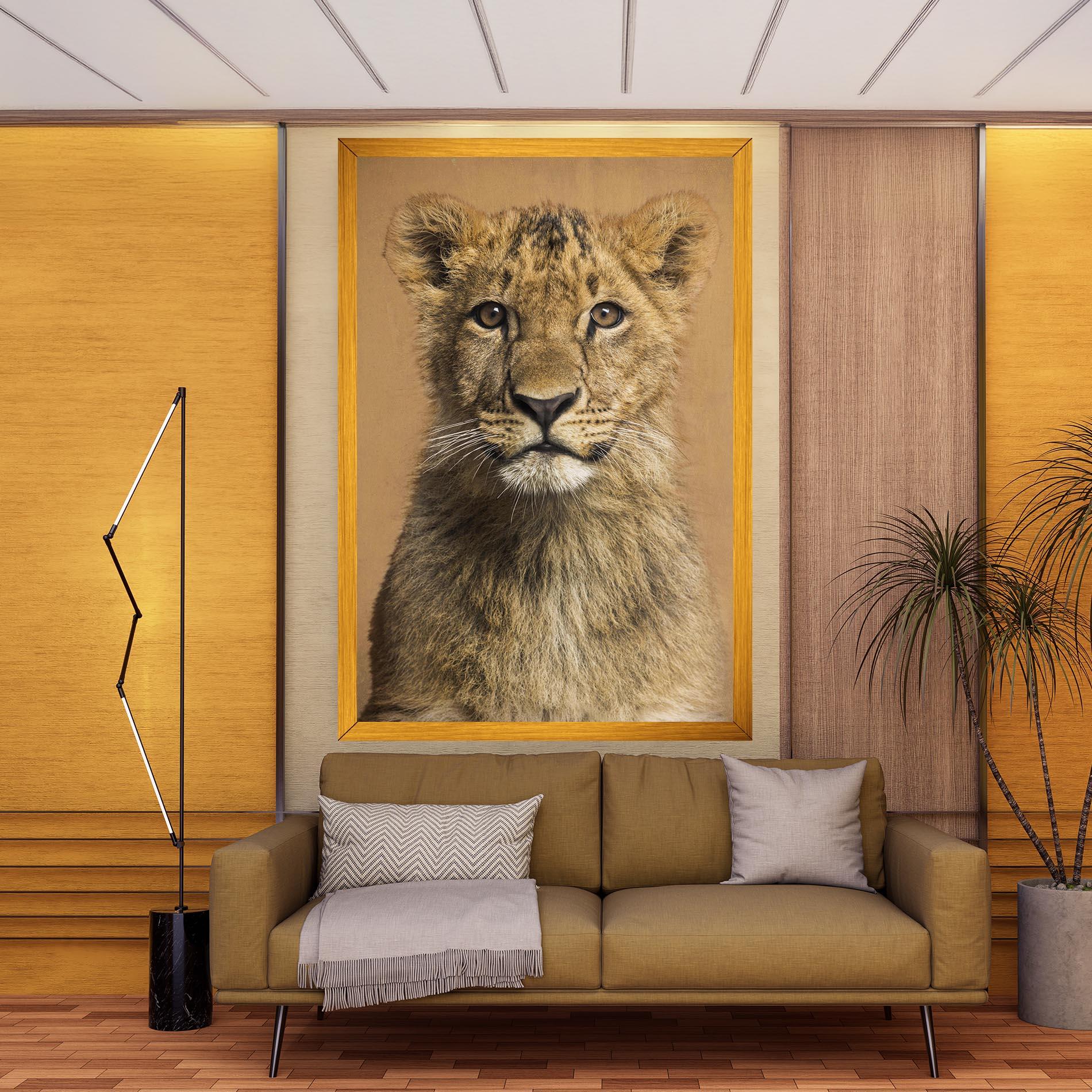 Leinwandbild Baby Lion mockup 9