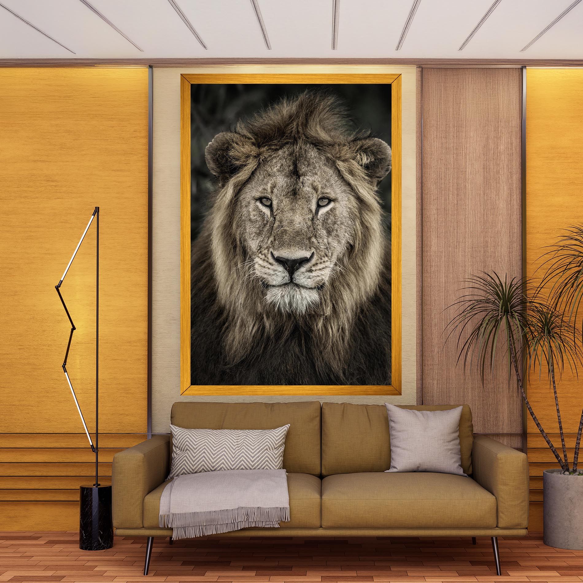 Lion Close Up mockup 9