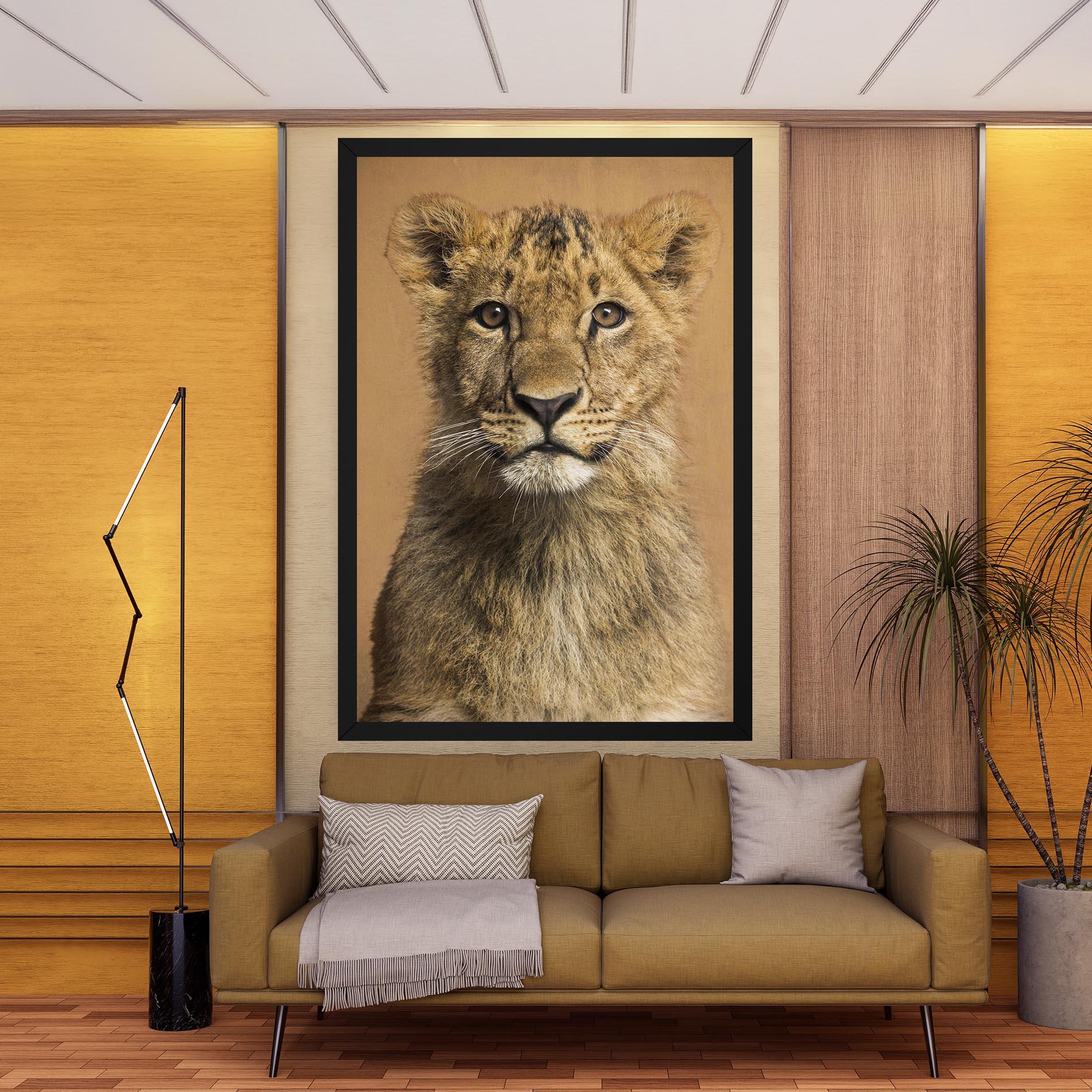 Leinwandbild Baby Lion mockup 9