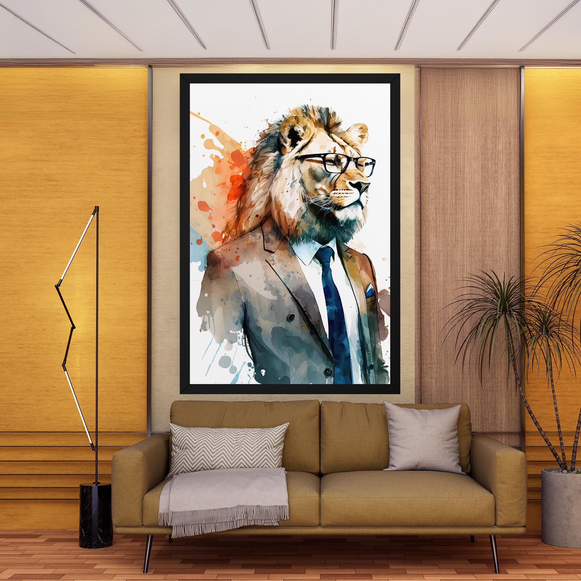 Brown Suit Lion mockup 9