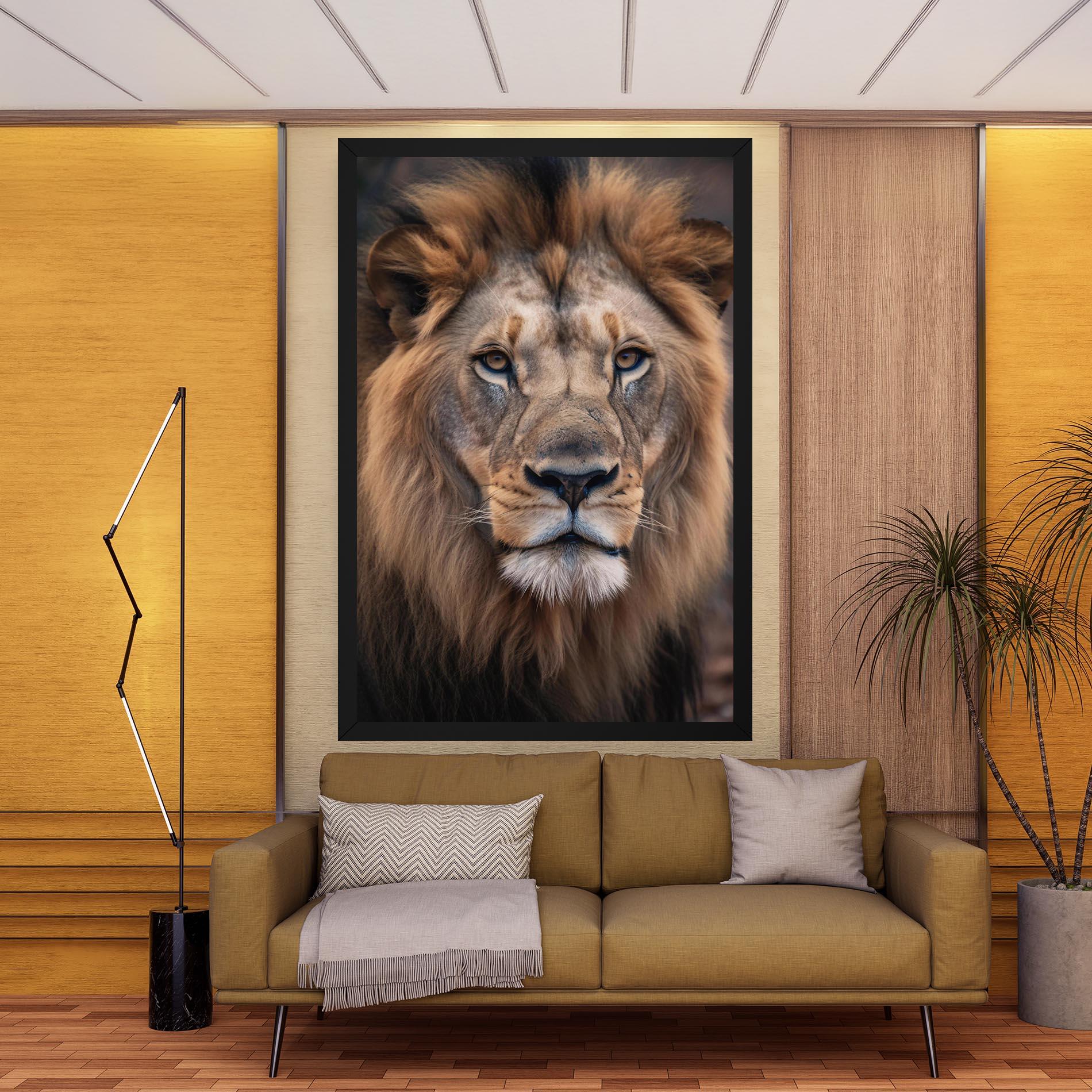 Leinwandbild Wild Lion View mockup 9