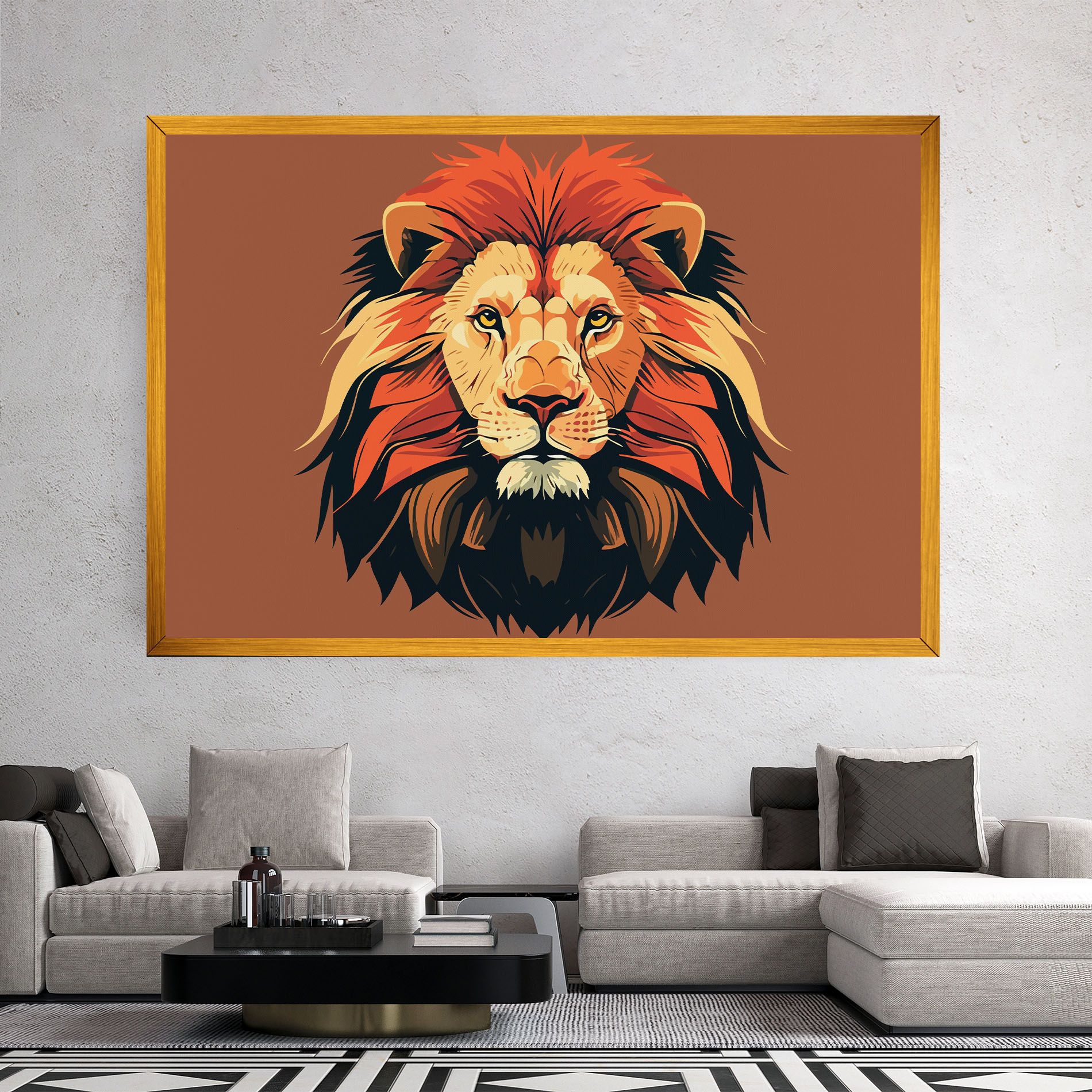 African Lion mockup 2