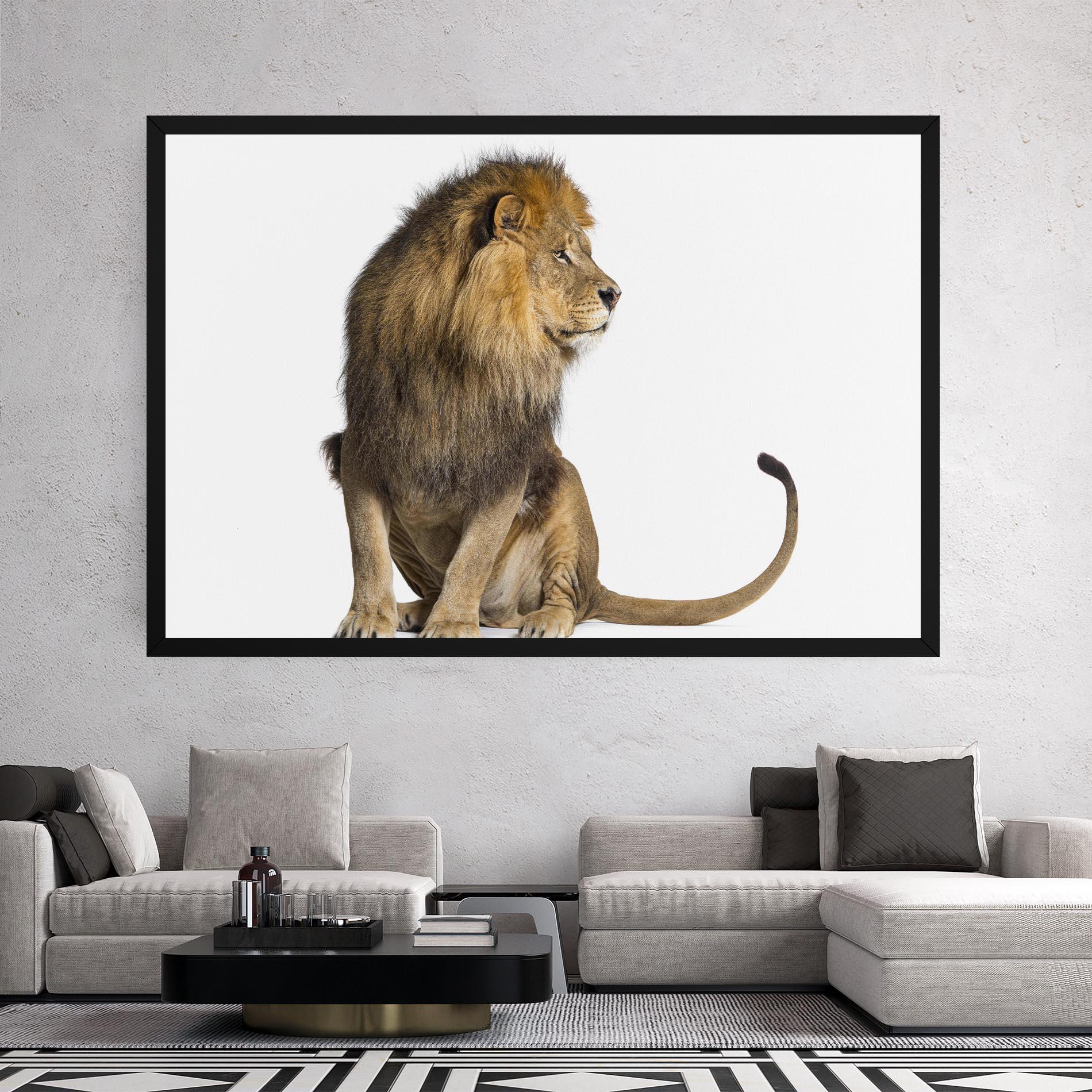 Leinwandbild Big Lion mockup 2