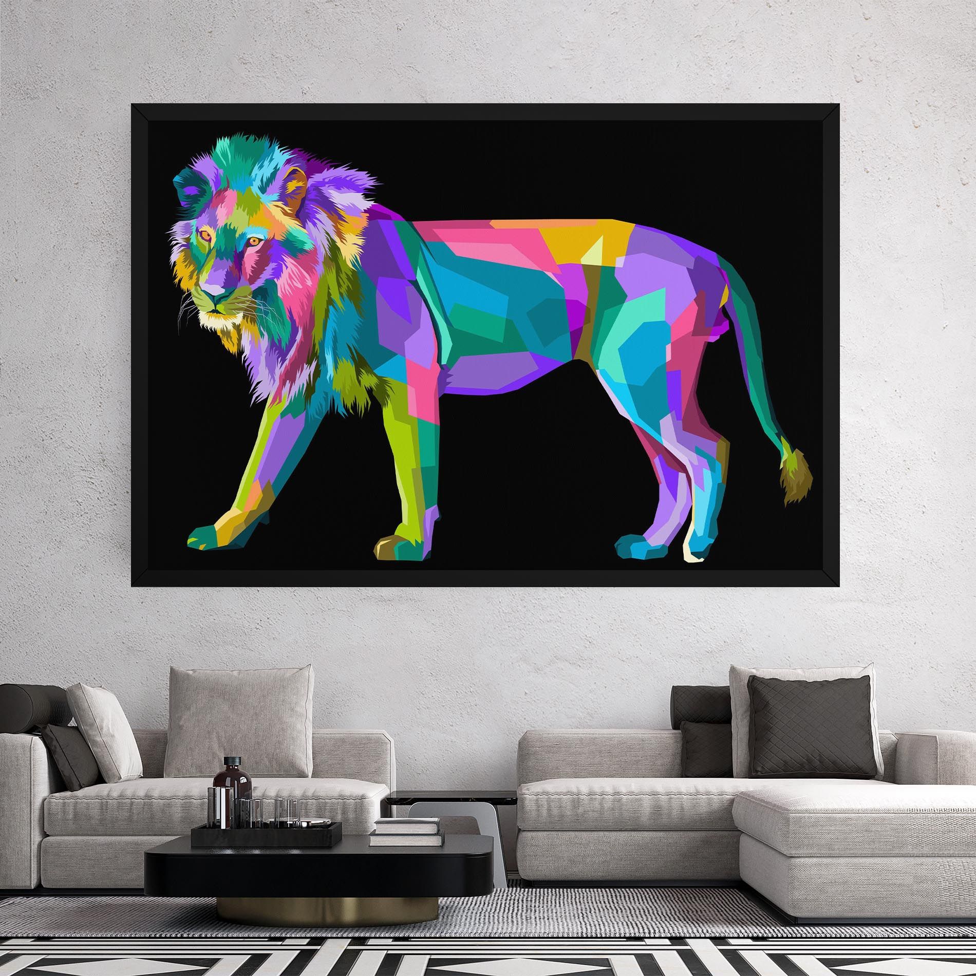 Lion Walking mockup 2