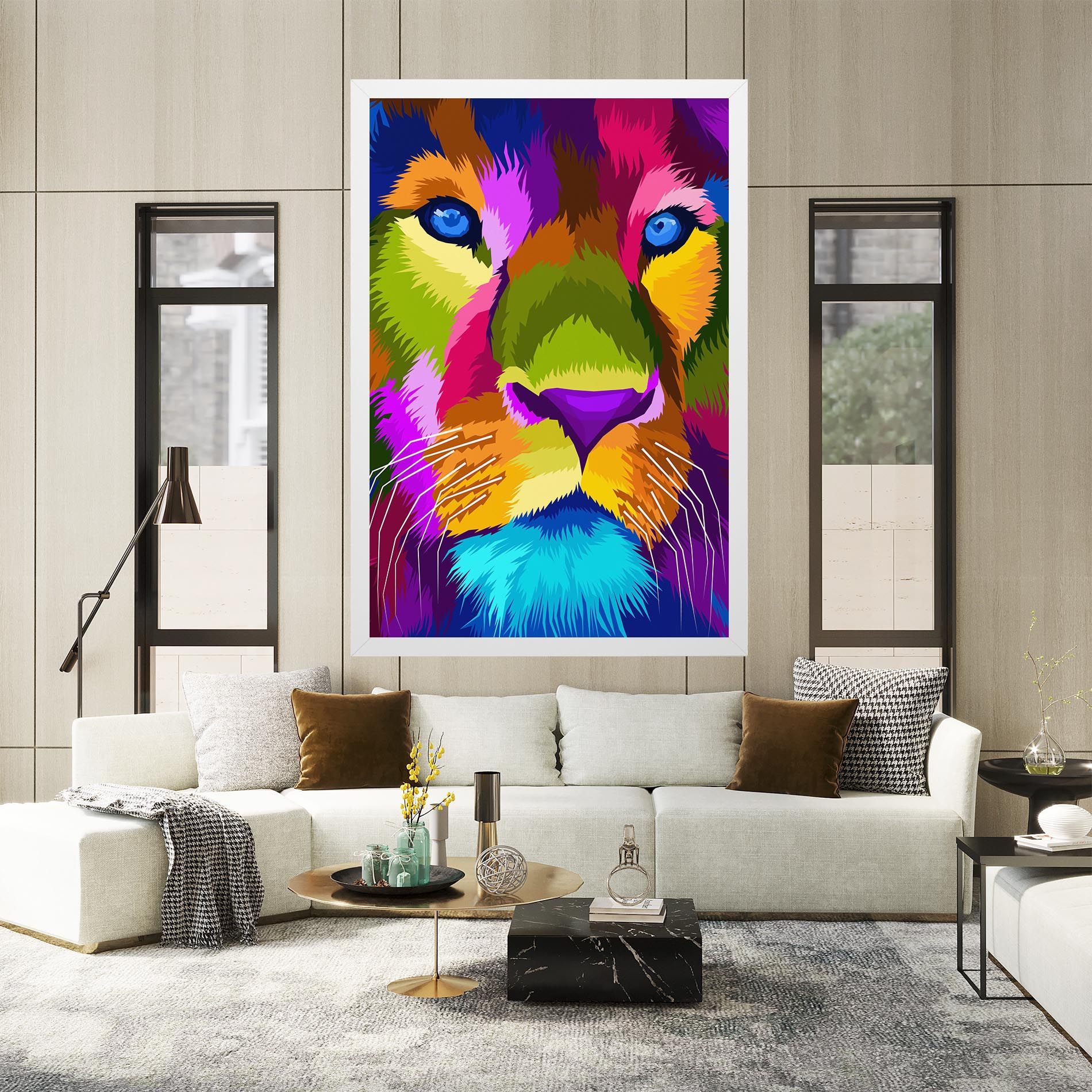 Color Lion Close Up mockup 2