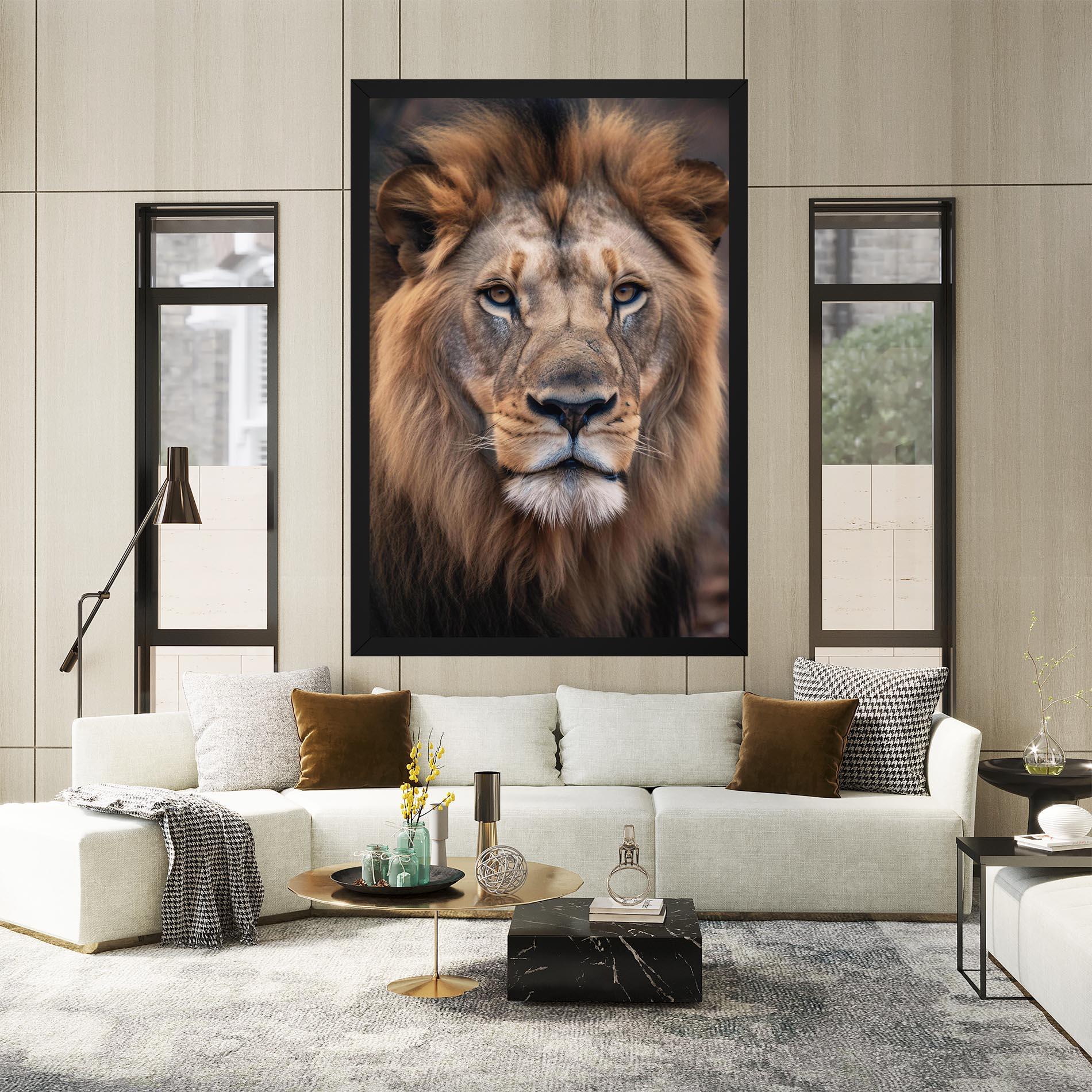 Leinwandbild Wild Lion View mockup 2