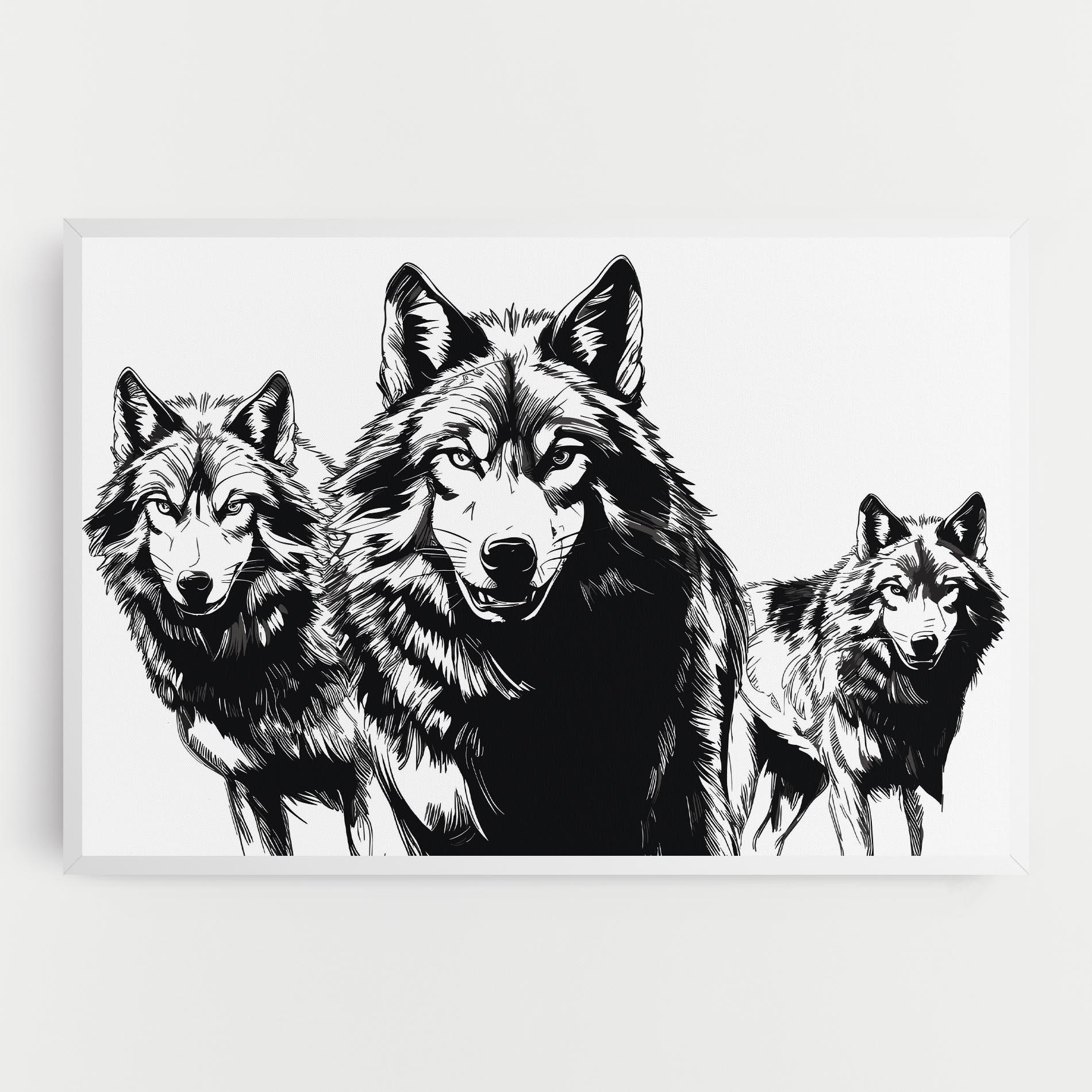Leinwandbild Wolves mockup 0