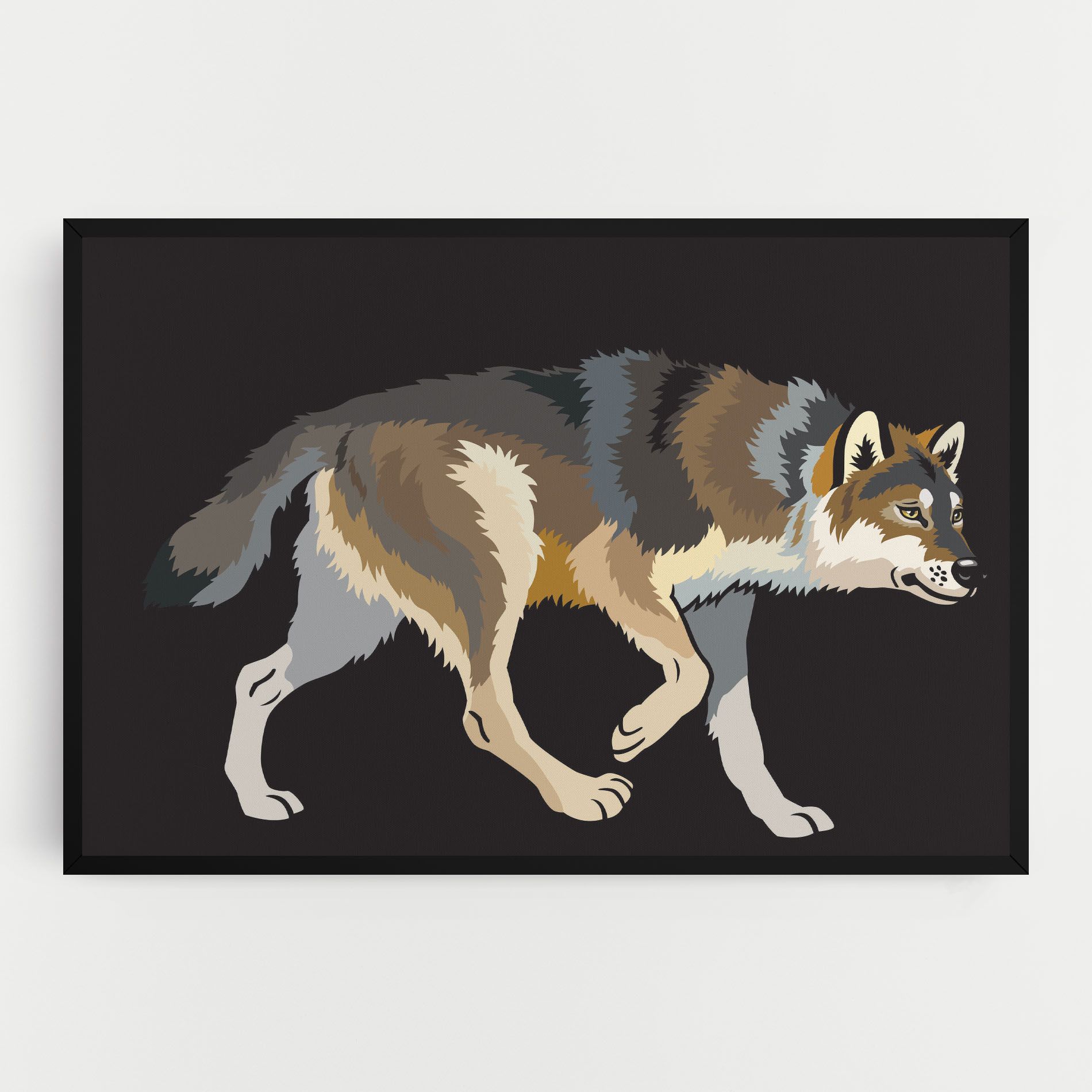 Cartoon Wolf mockup 0