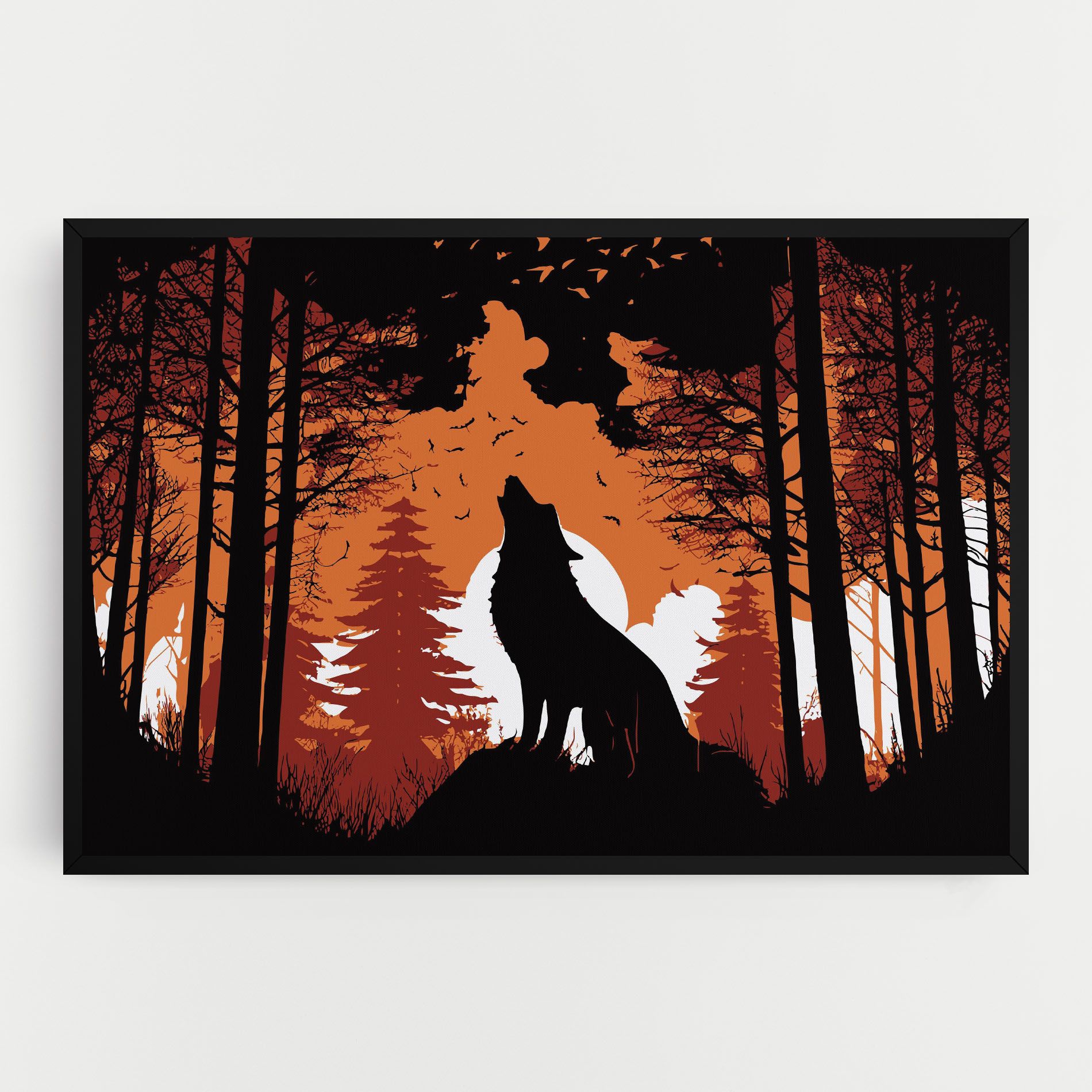 Orange Sky Wolf mockup 0