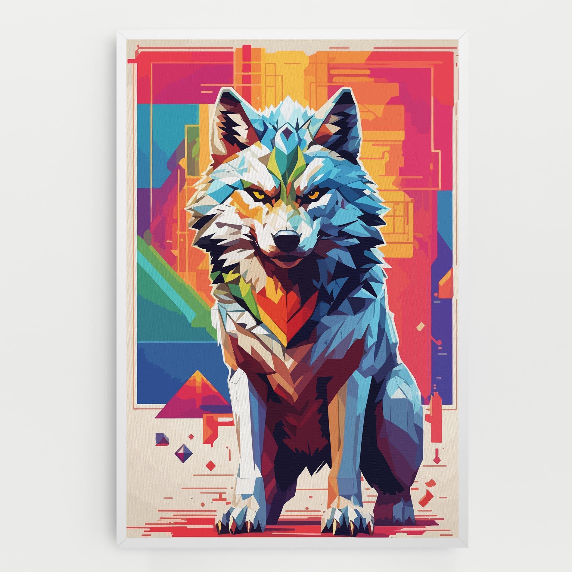 Leinwandbild Wolf Character mockup 0
