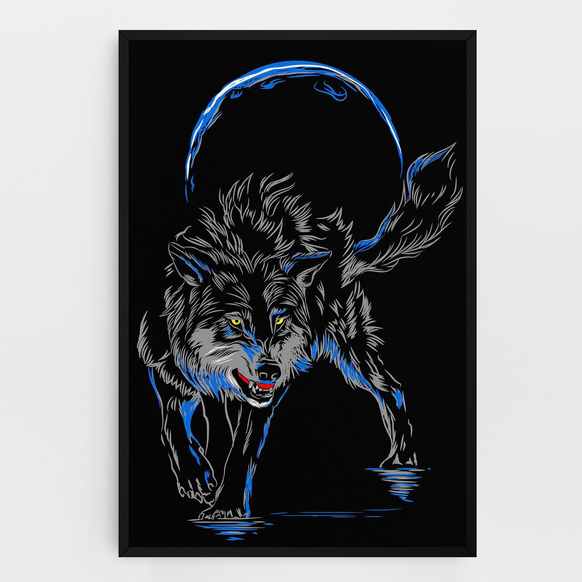 Grey Blue Wolf mockup 0
