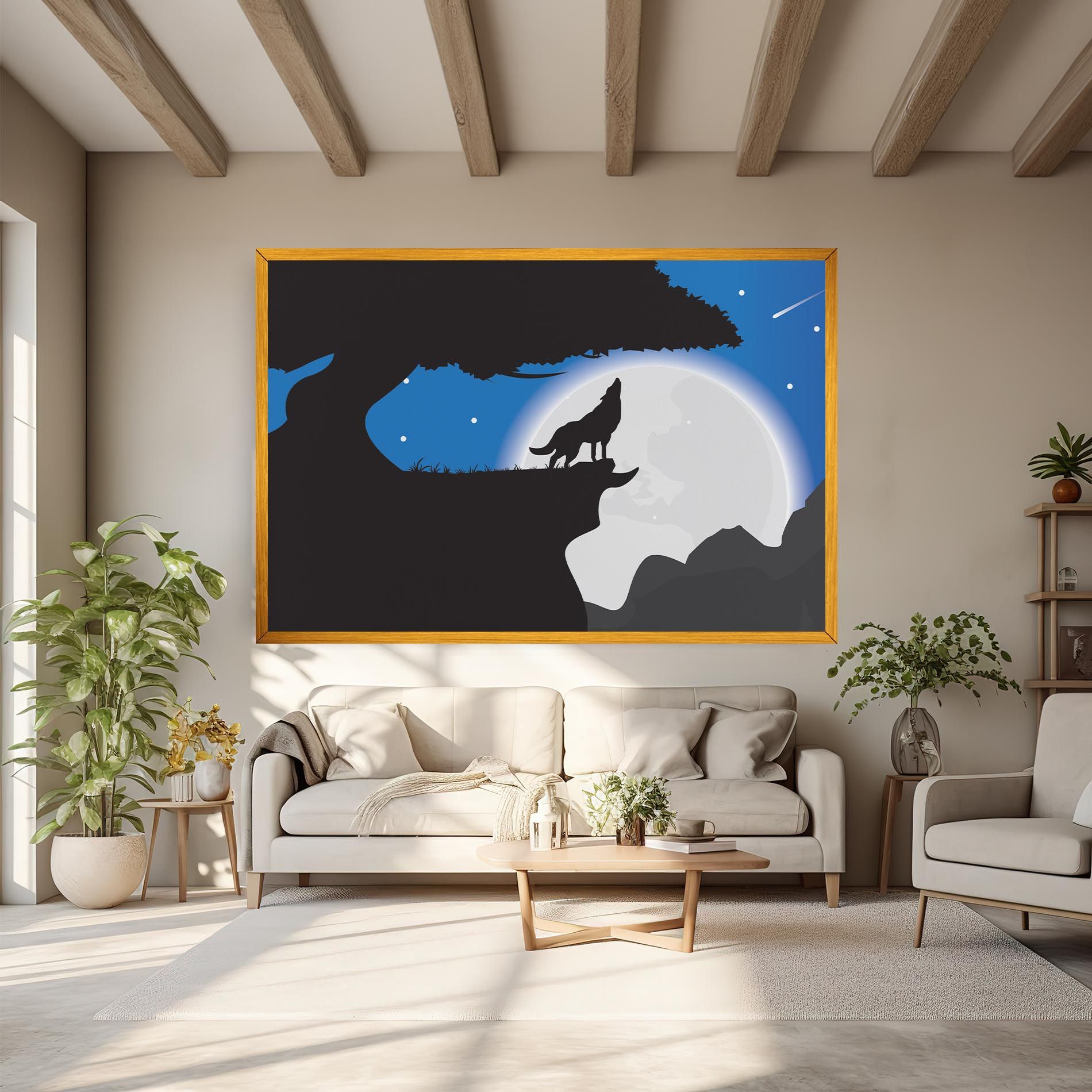 Blue Light Wolf mockup 6