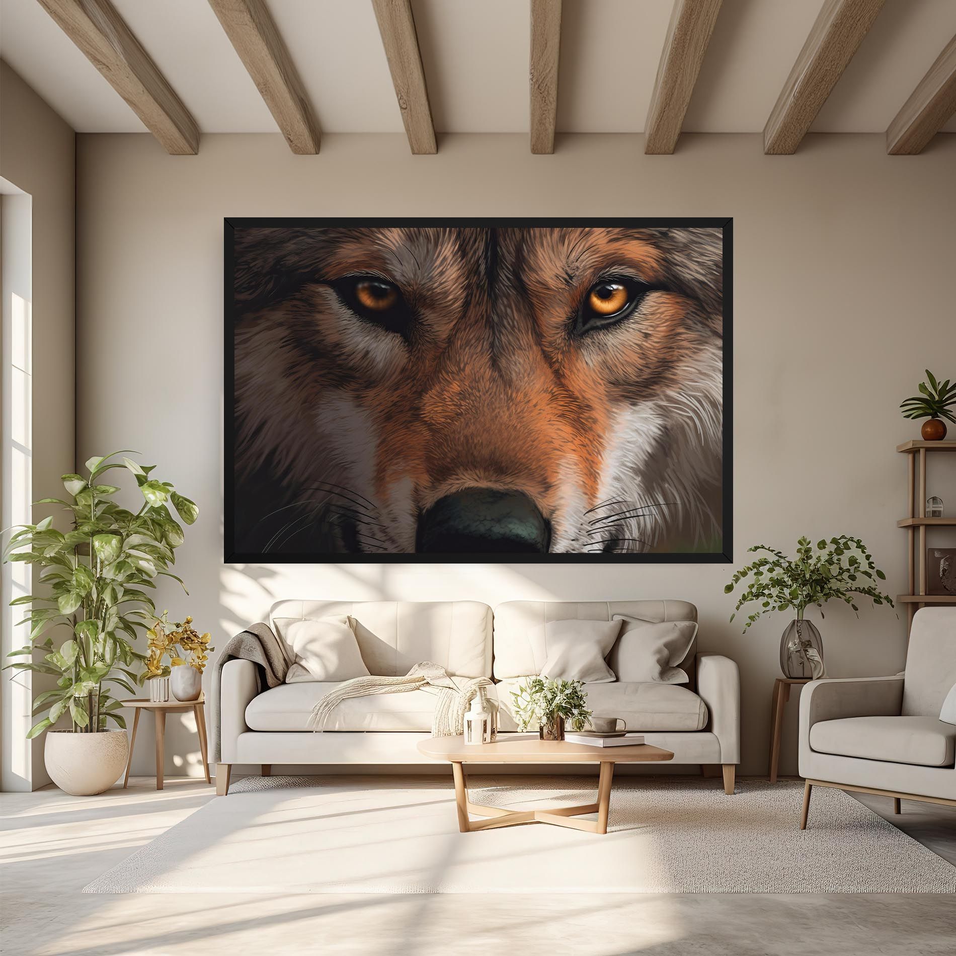 Close Up Wolf Eyes mockup 6