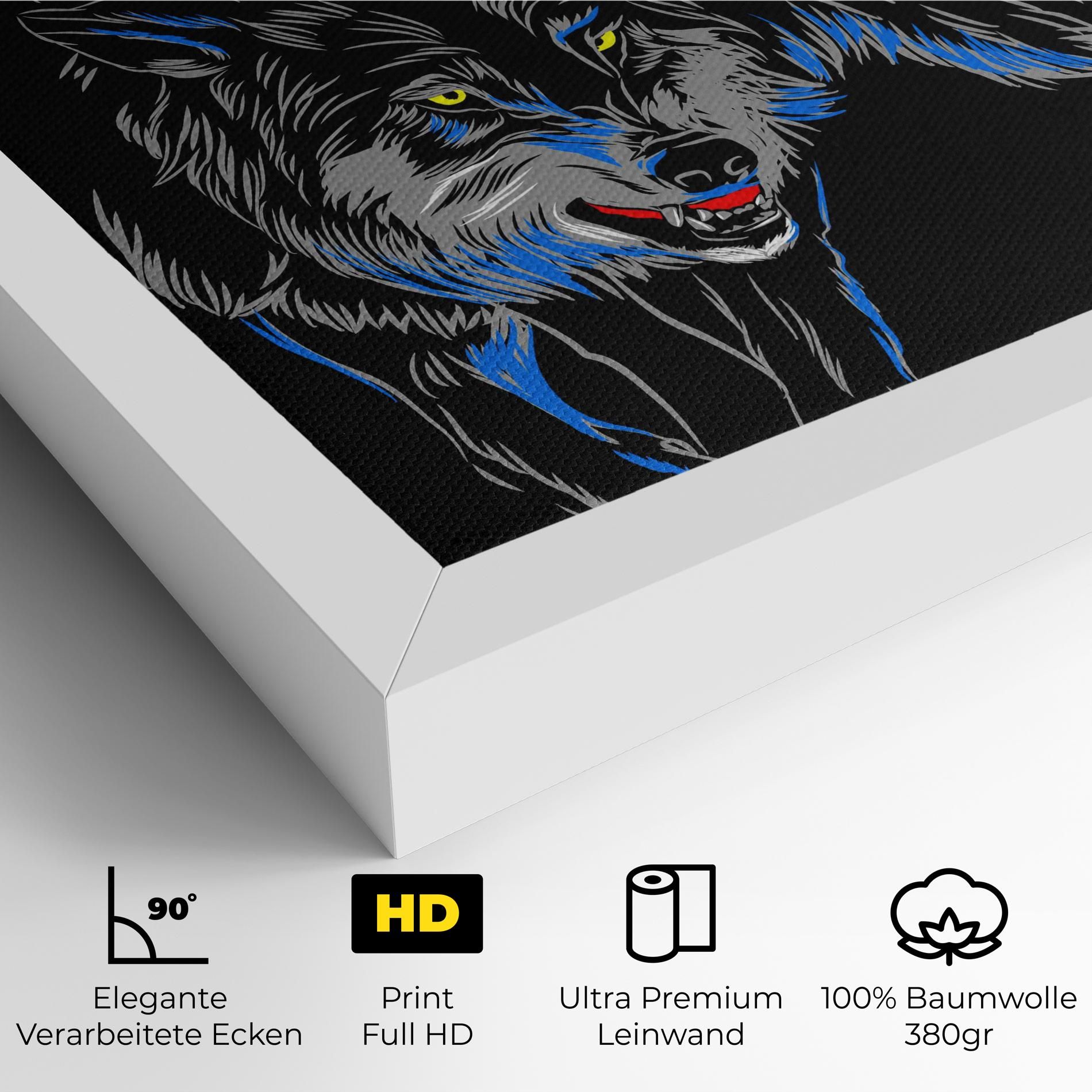 Grey Blue Wolf mockup 4