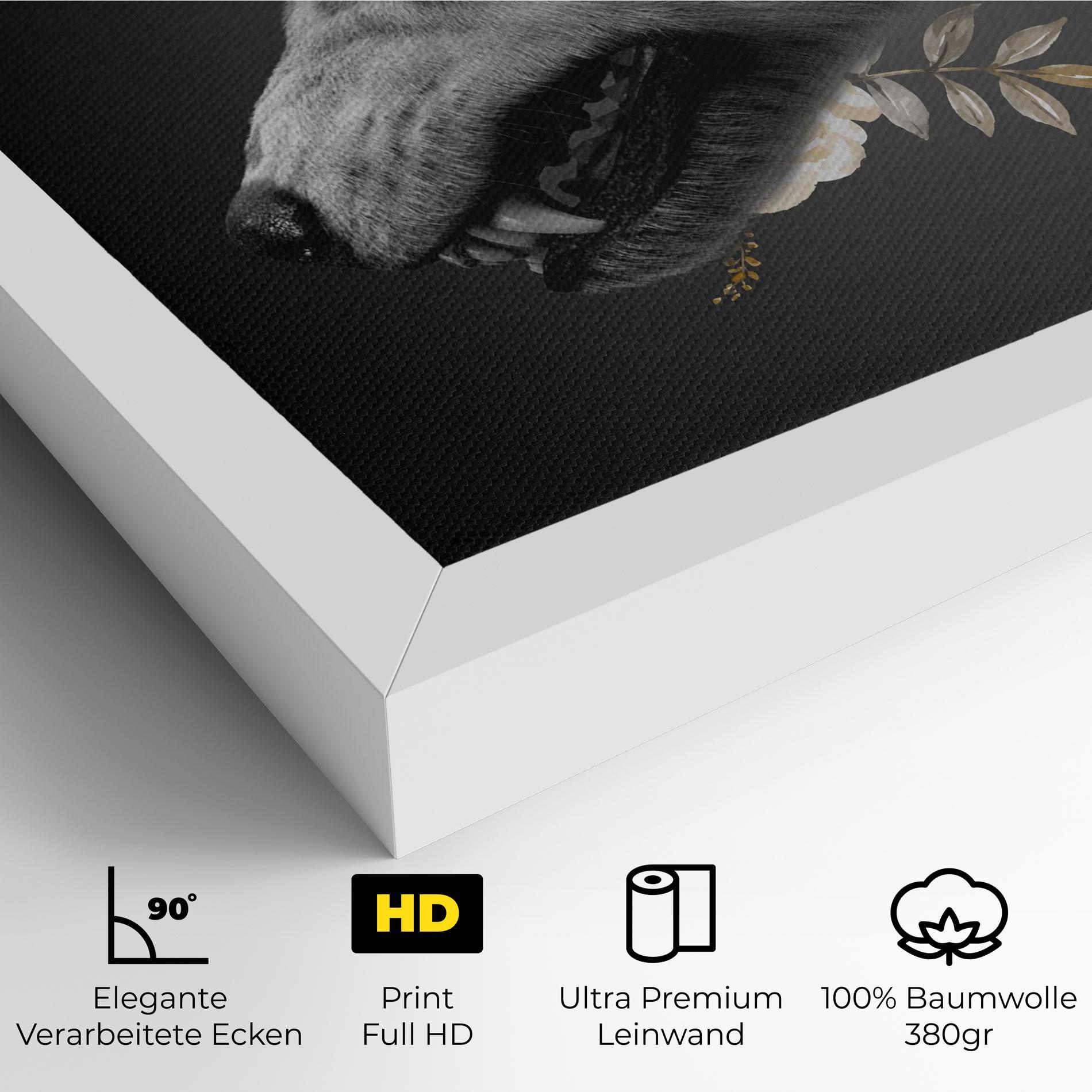 Leinwandbild The Wolf In You mockup 4
